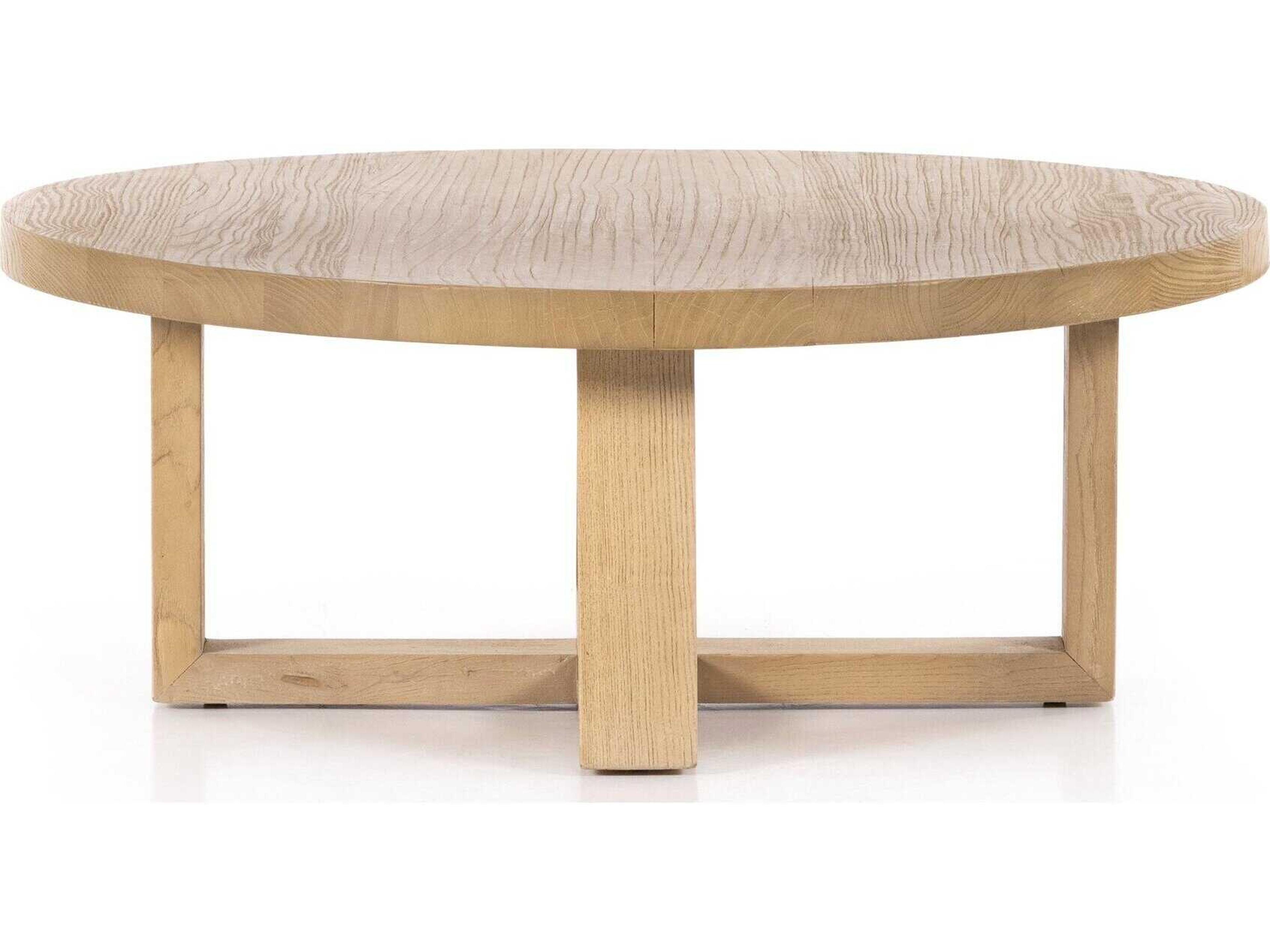 Four Hands Wells Liad Round Natural Nettlewood Coffee Table