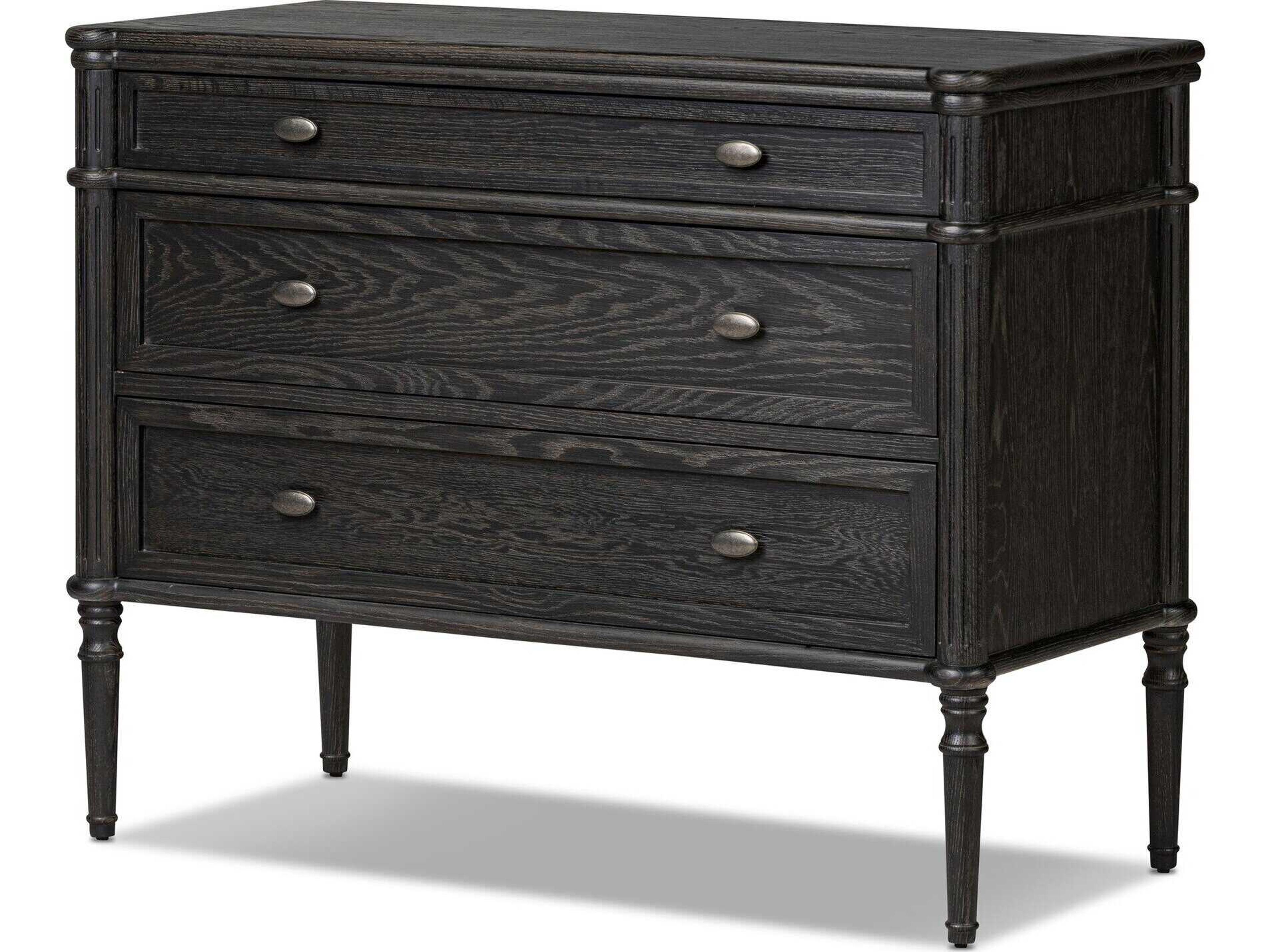 Collins Toulouse Distressed Black Oak Mango Wood Chest