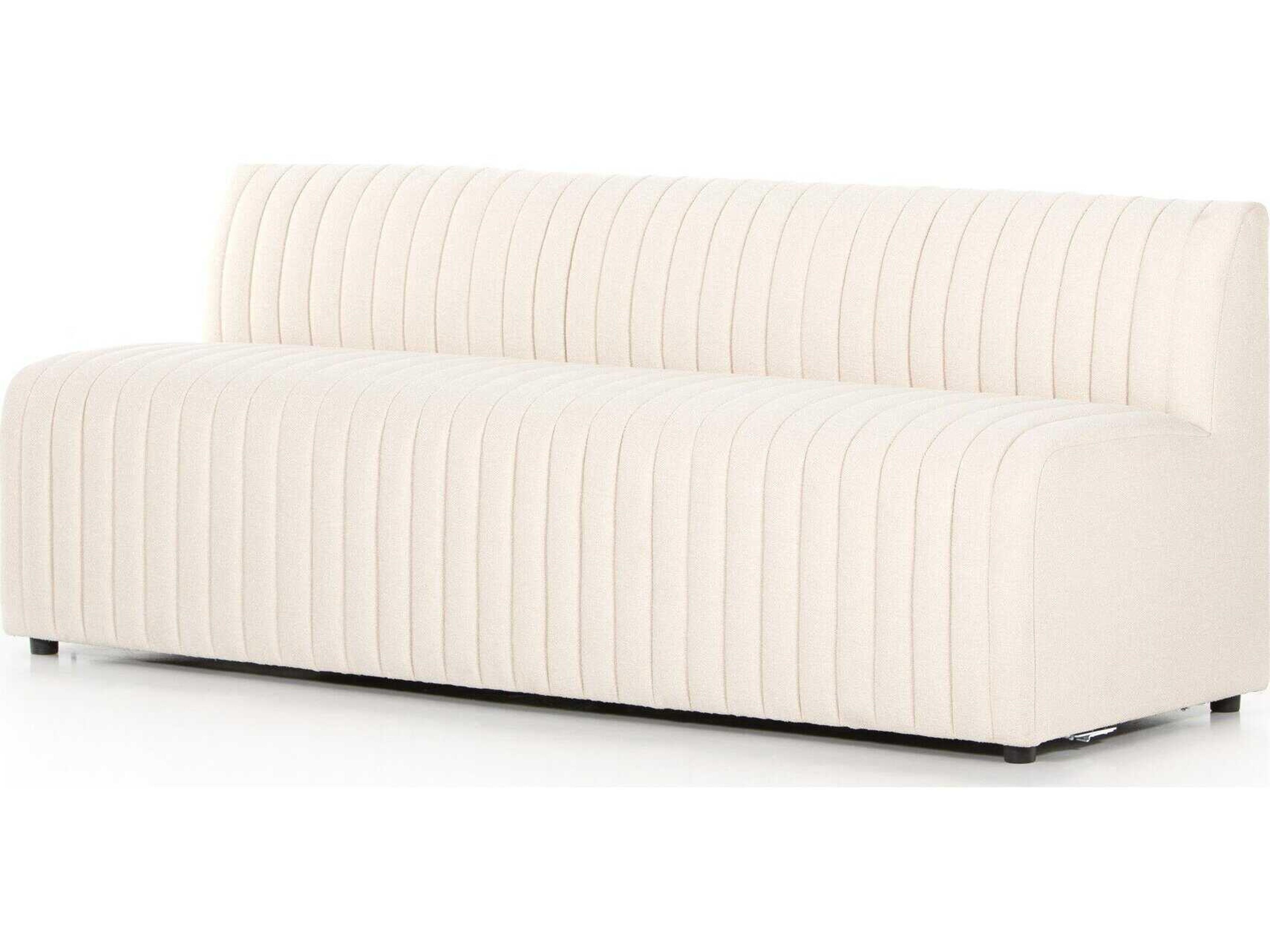 Four Hands Grayson Augustine Capri Oatmeal Upholstered Dining Banquette