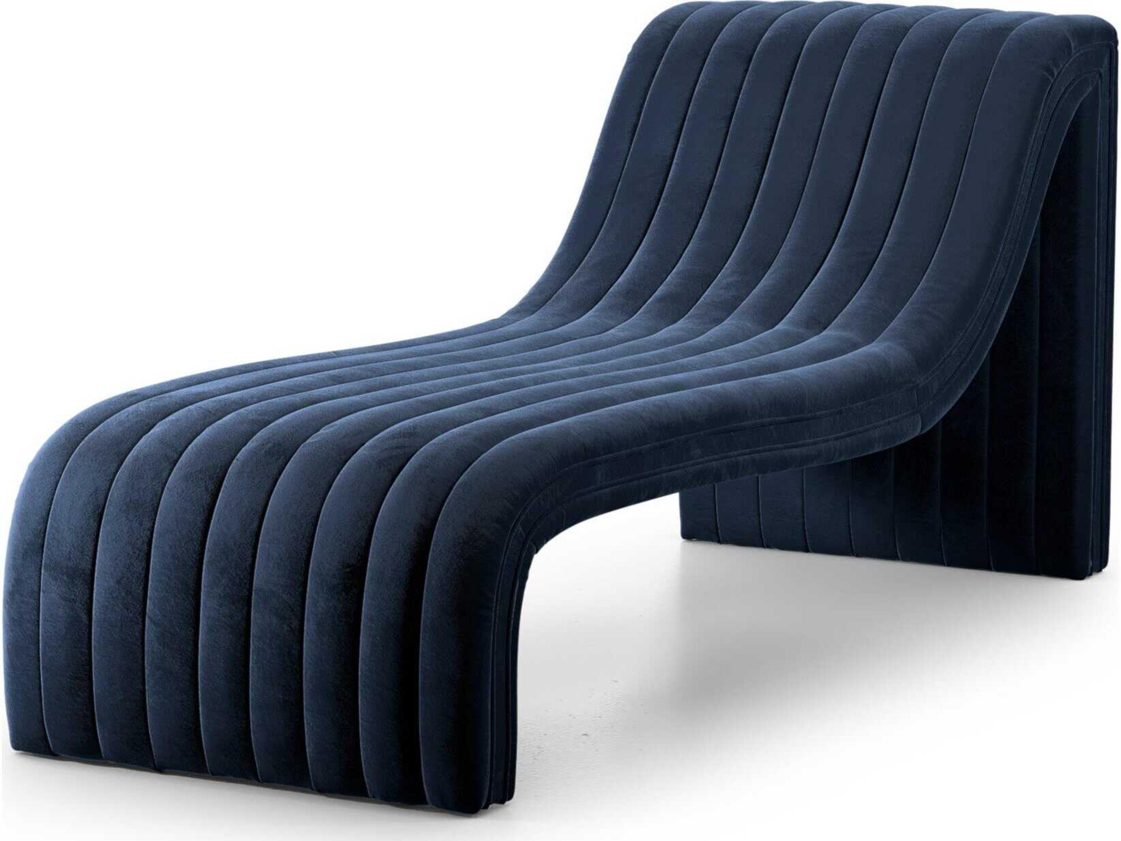 Four Hands Grayson Blue Upholstered Chaise