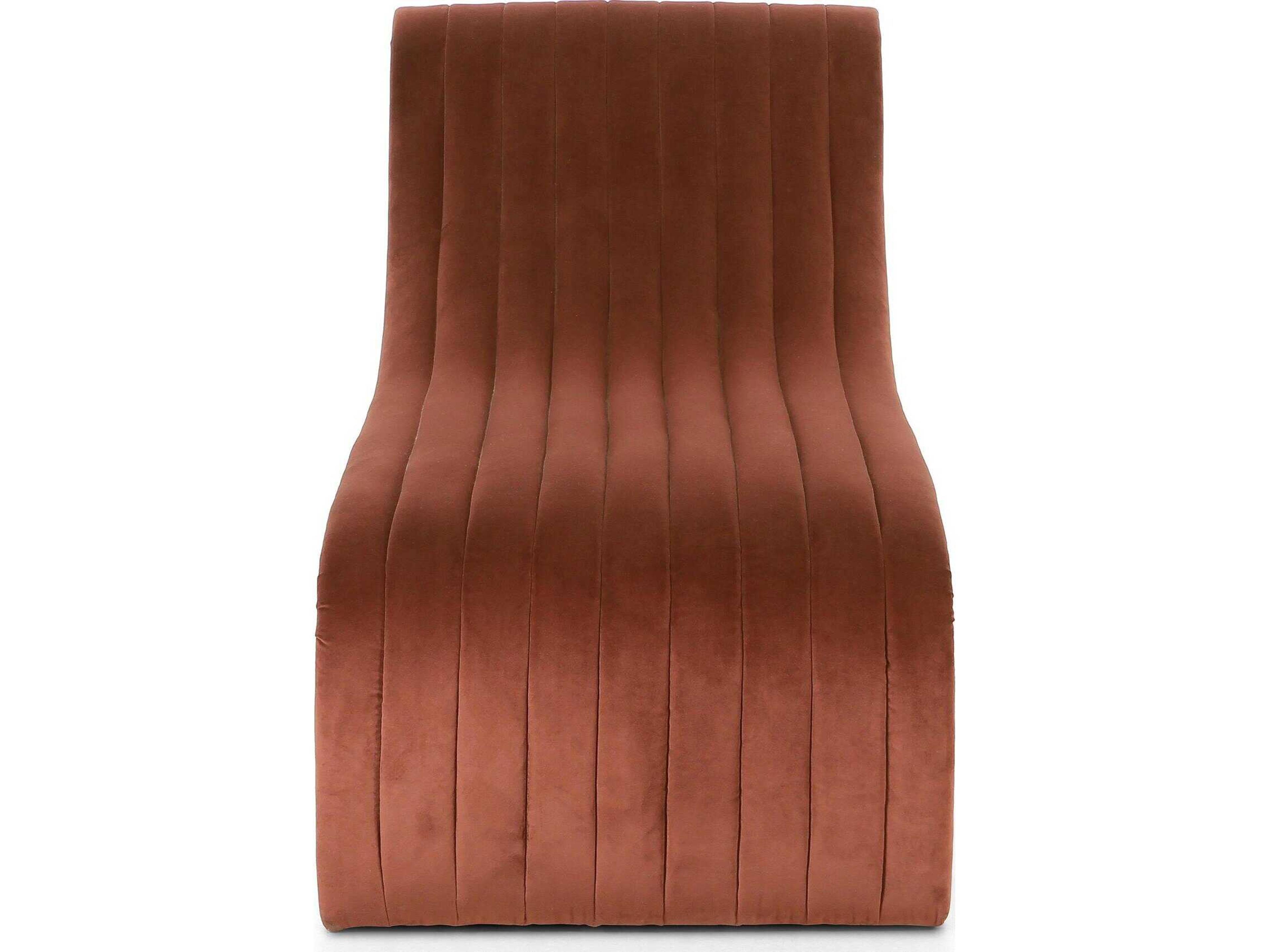 Four Hands Grayson Augustine Surrey Auburn Orange Upholstered Chaise