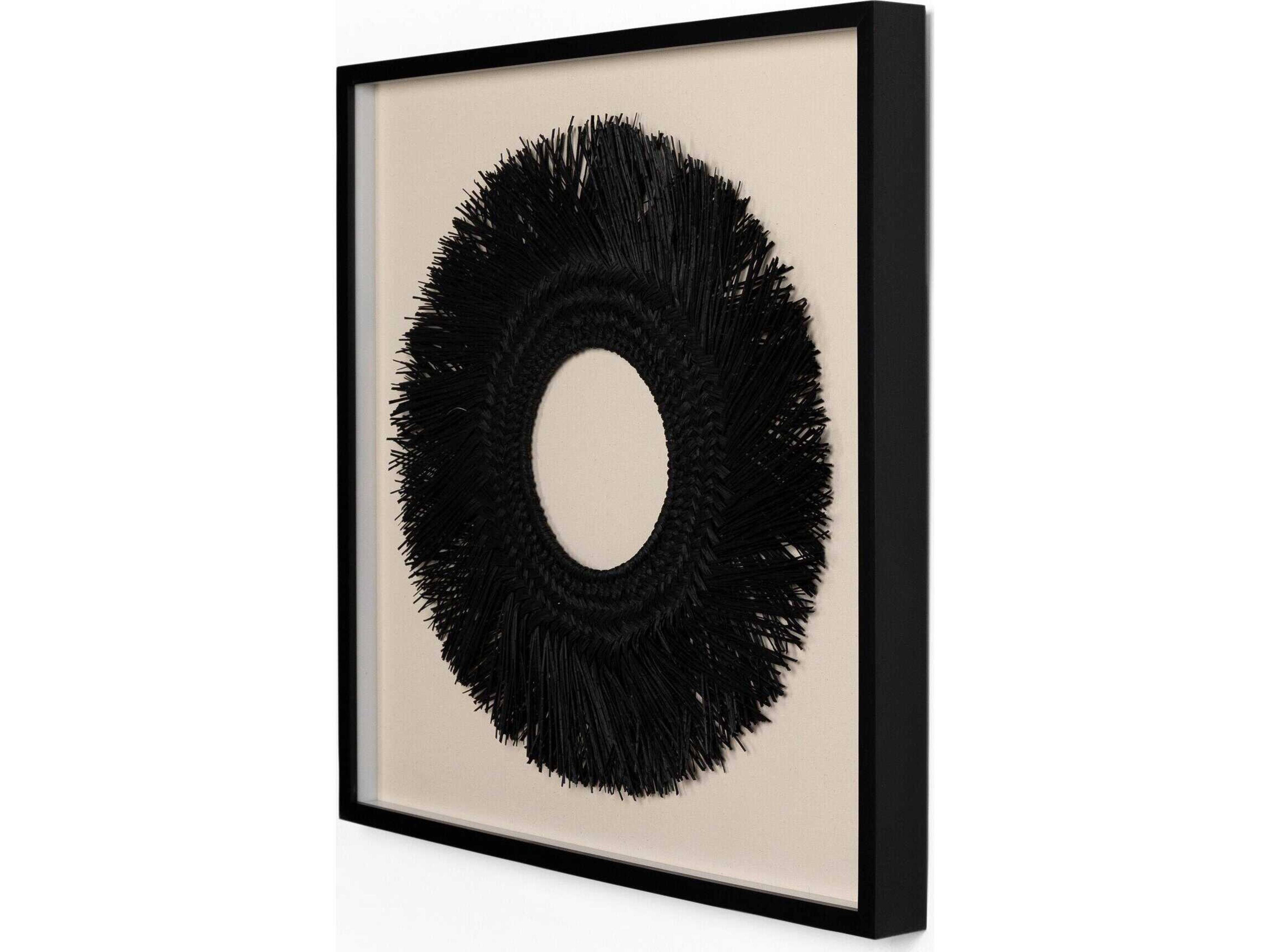 Four Hands Art Studio Black Sea Grass Wood Wall Art
