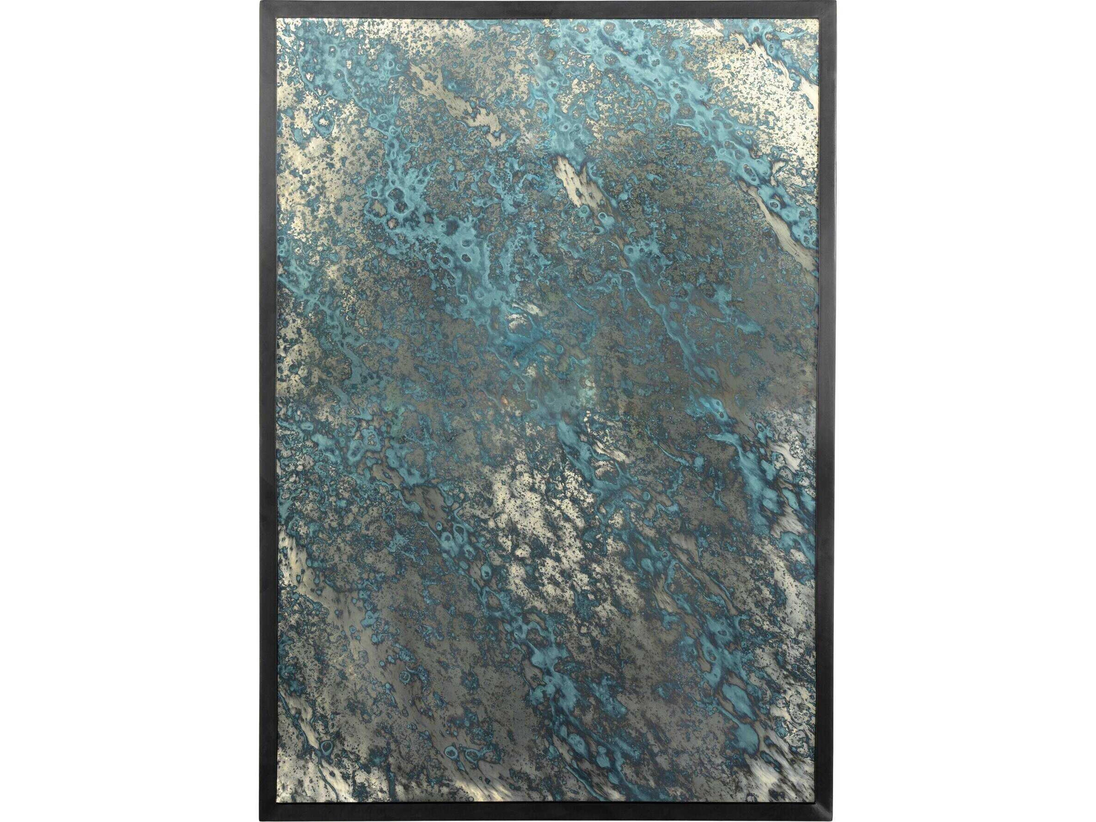 Luxecor Globetrotter Acid Iron Matte Black Rectangular Wash Mirror