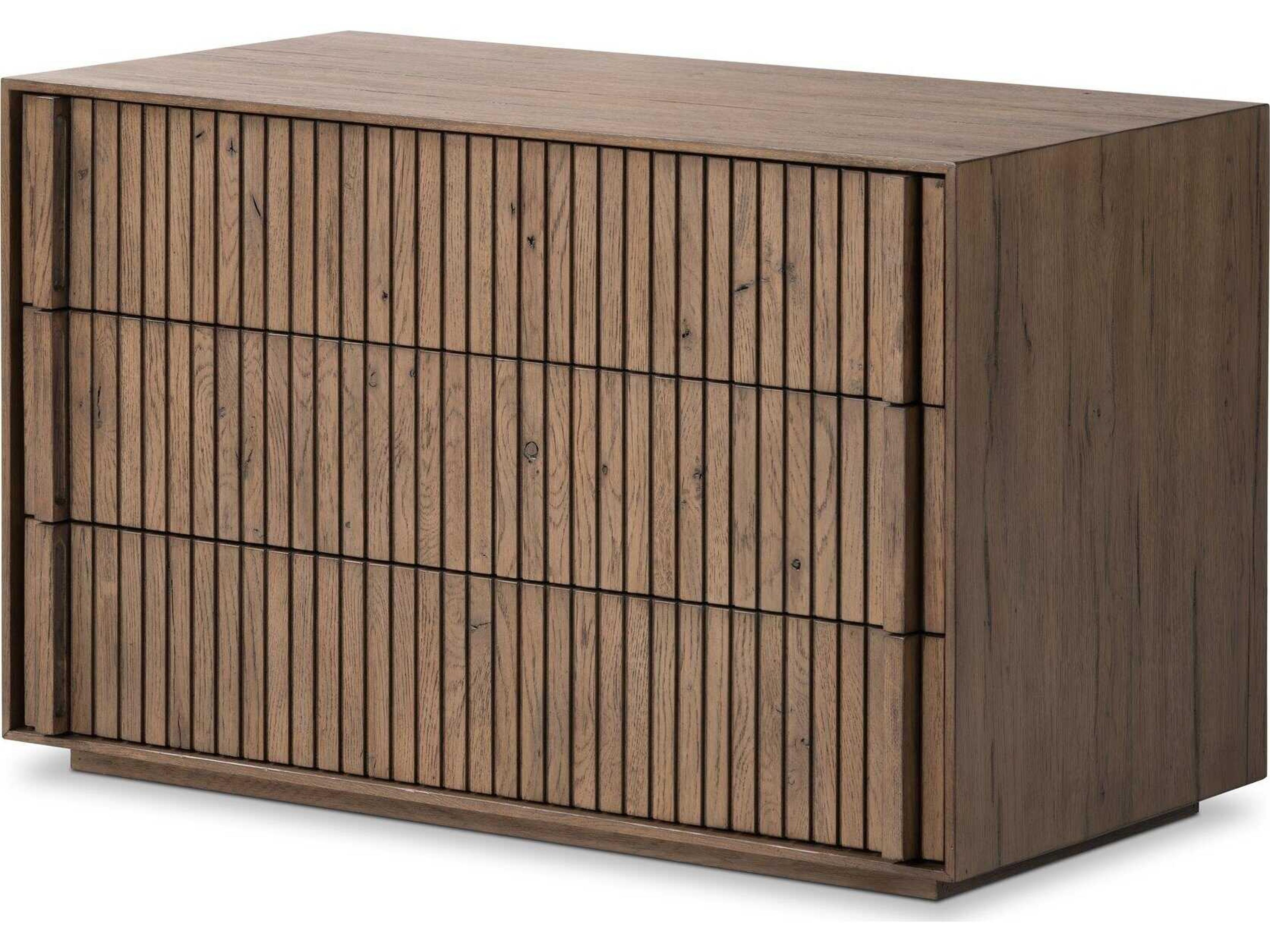 Four Hands Bina Leo Rustic Grey Veneer Nightstand