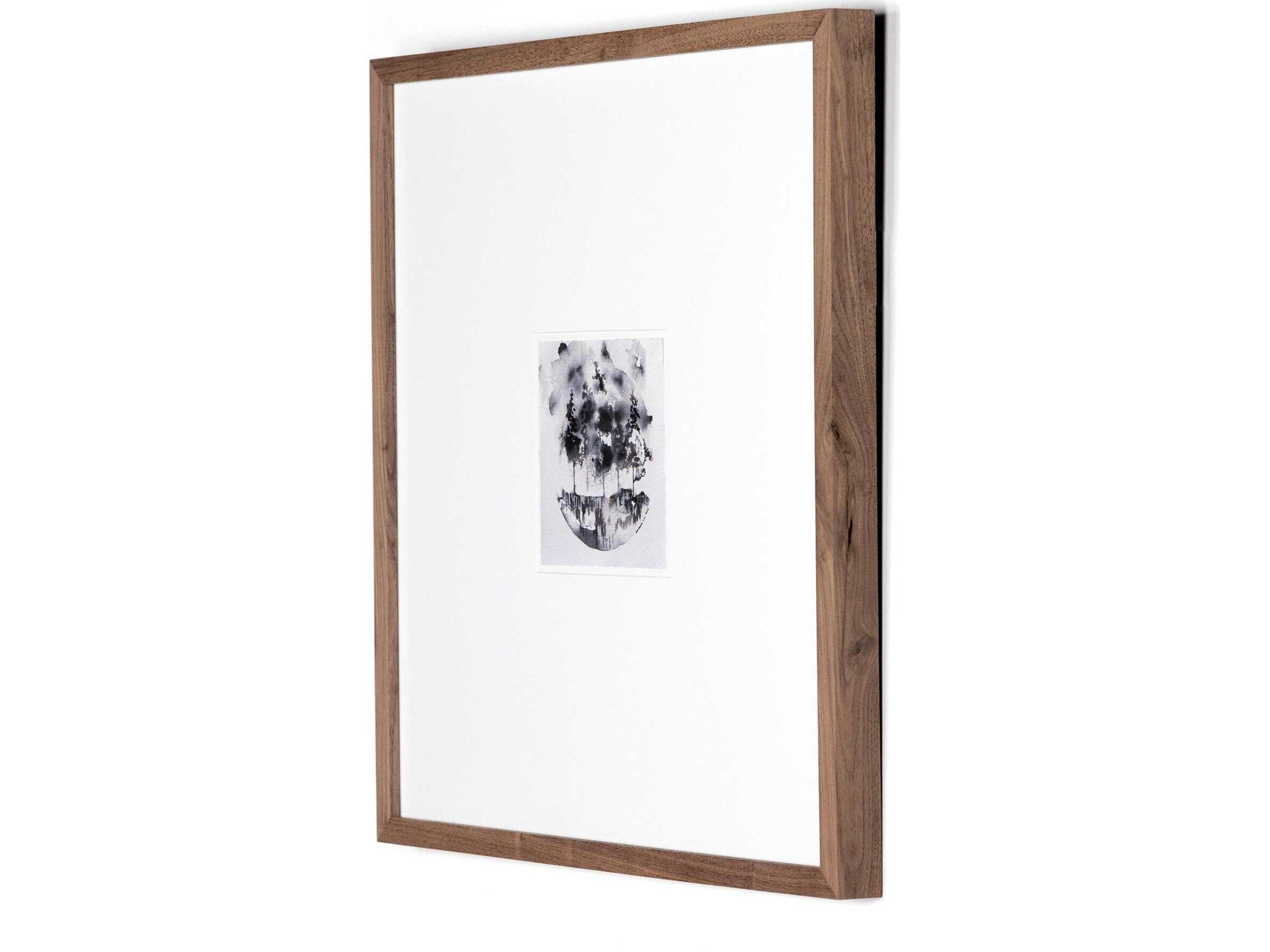 Four Hands Art Studio Through The Trees II by Santhosh Ch Rustic Walnut  Canvas Wall Art