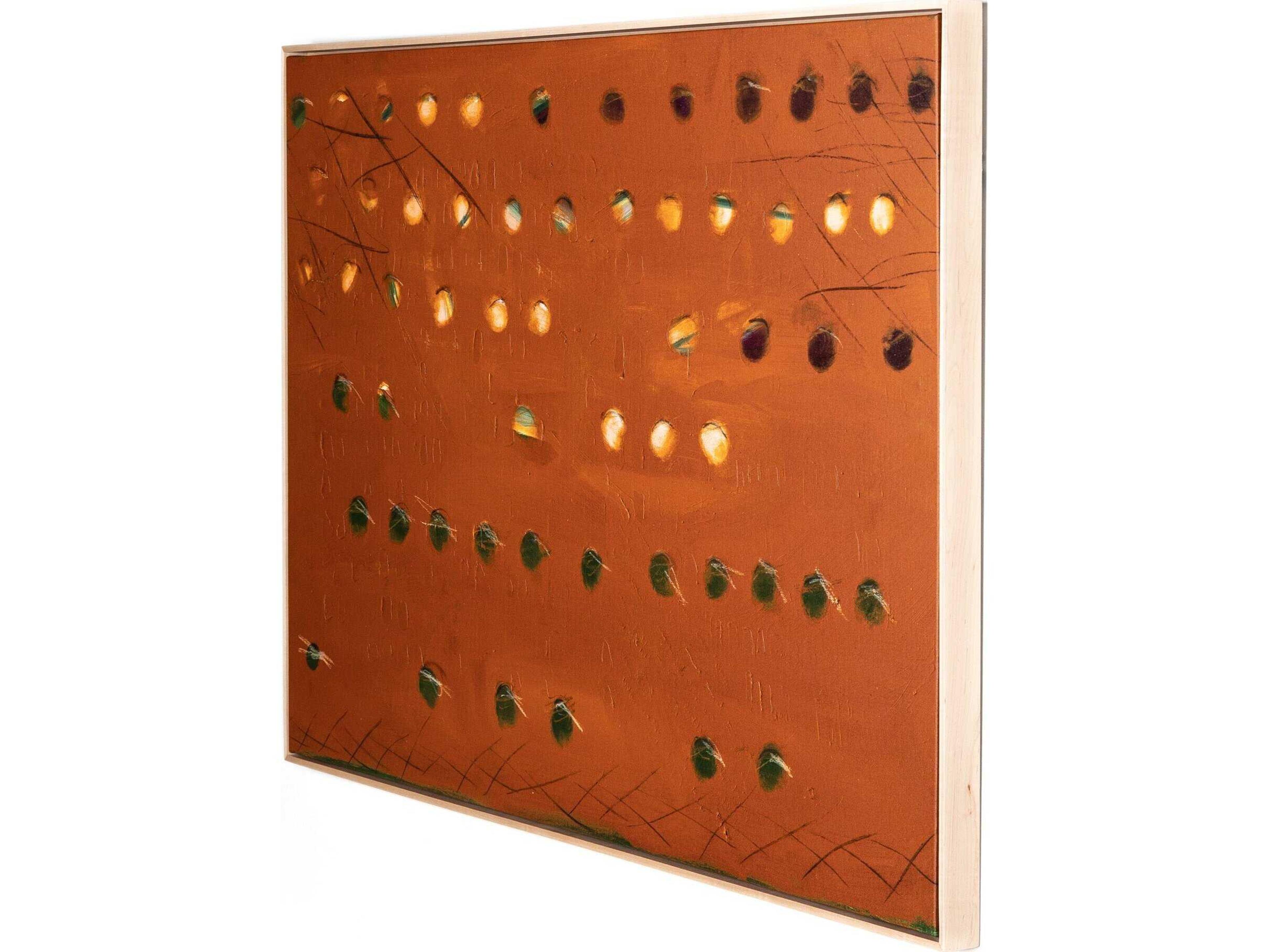 Art Studio X Spot Rust By Jamie Beckwith Wood Wall Art