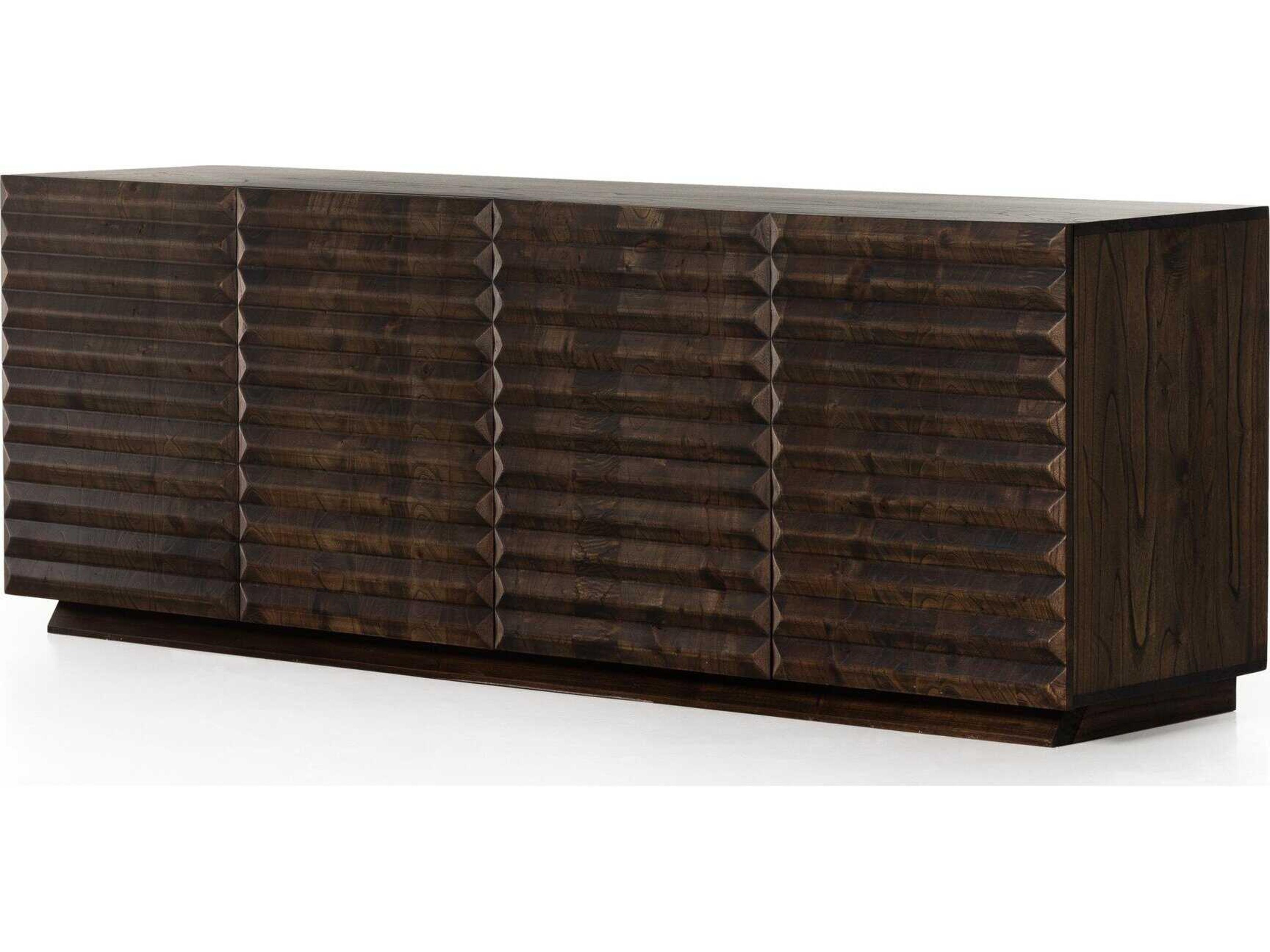 Four Hands Aiden Tussac Matte Brown Neem Media Console