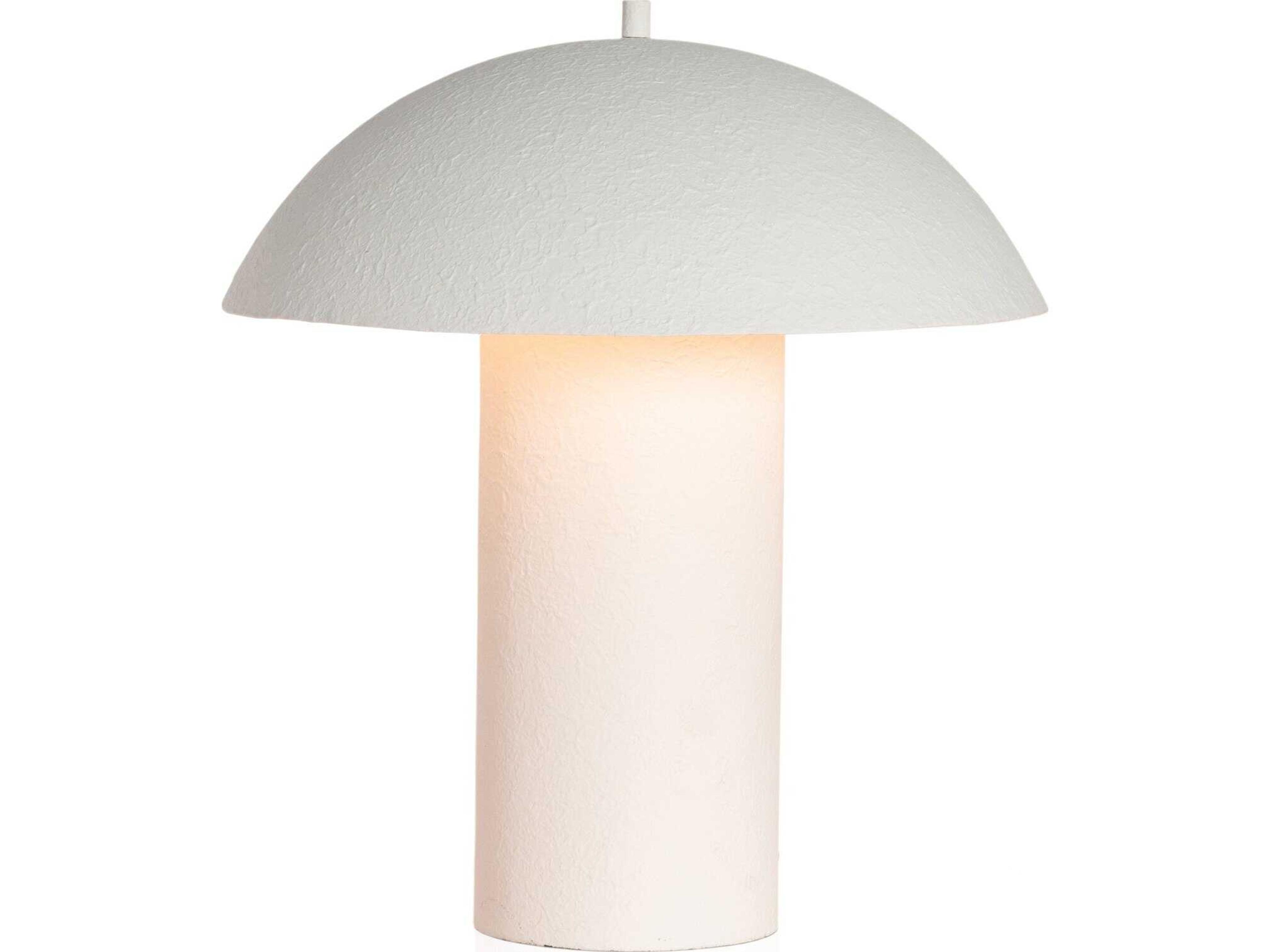 Four Hands Hutton Matte White Plaster Table Lamp