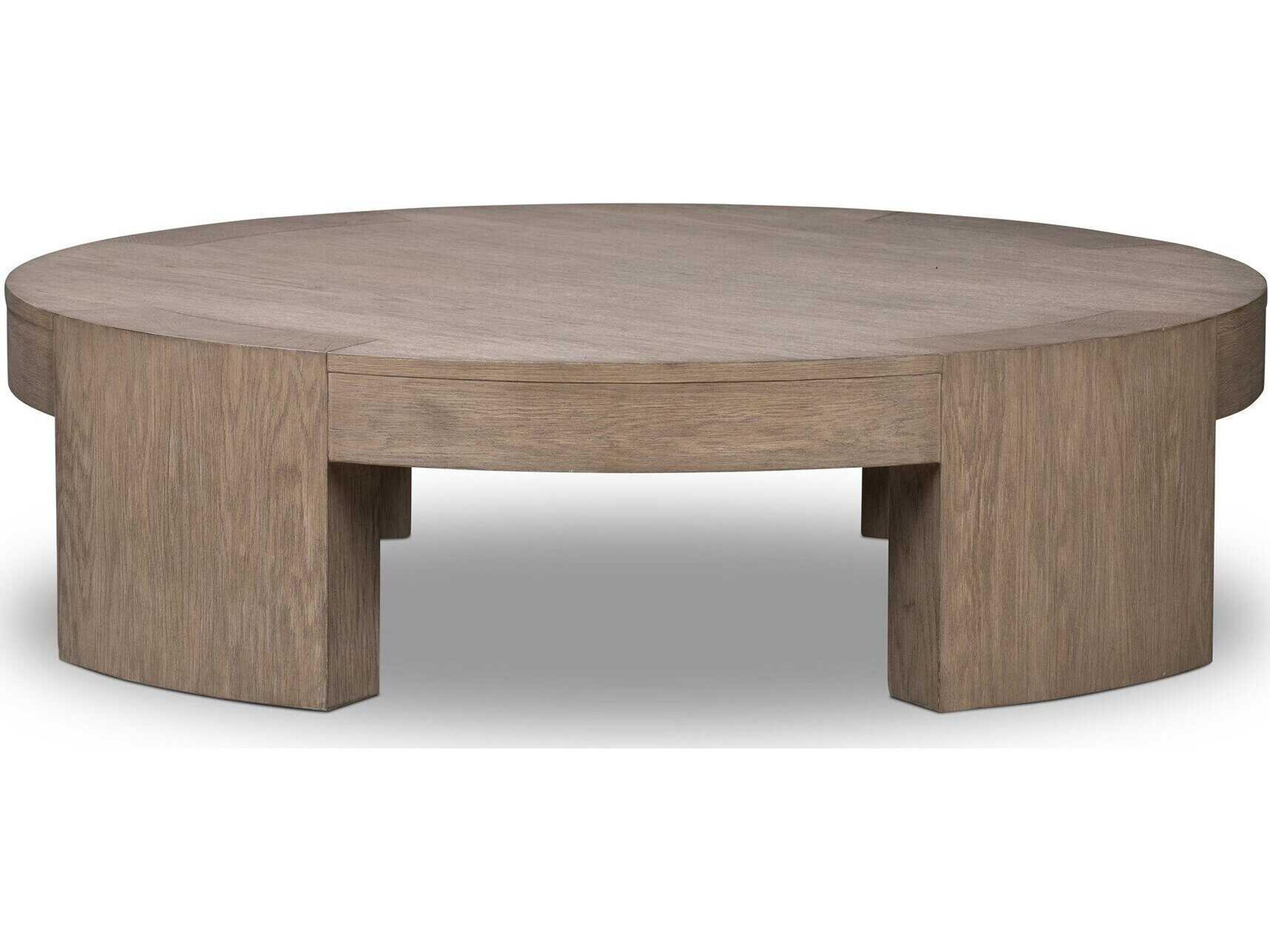 Four Hands Irondale Sheffield Warm Natural Flat Oak Veneer Coffee Table