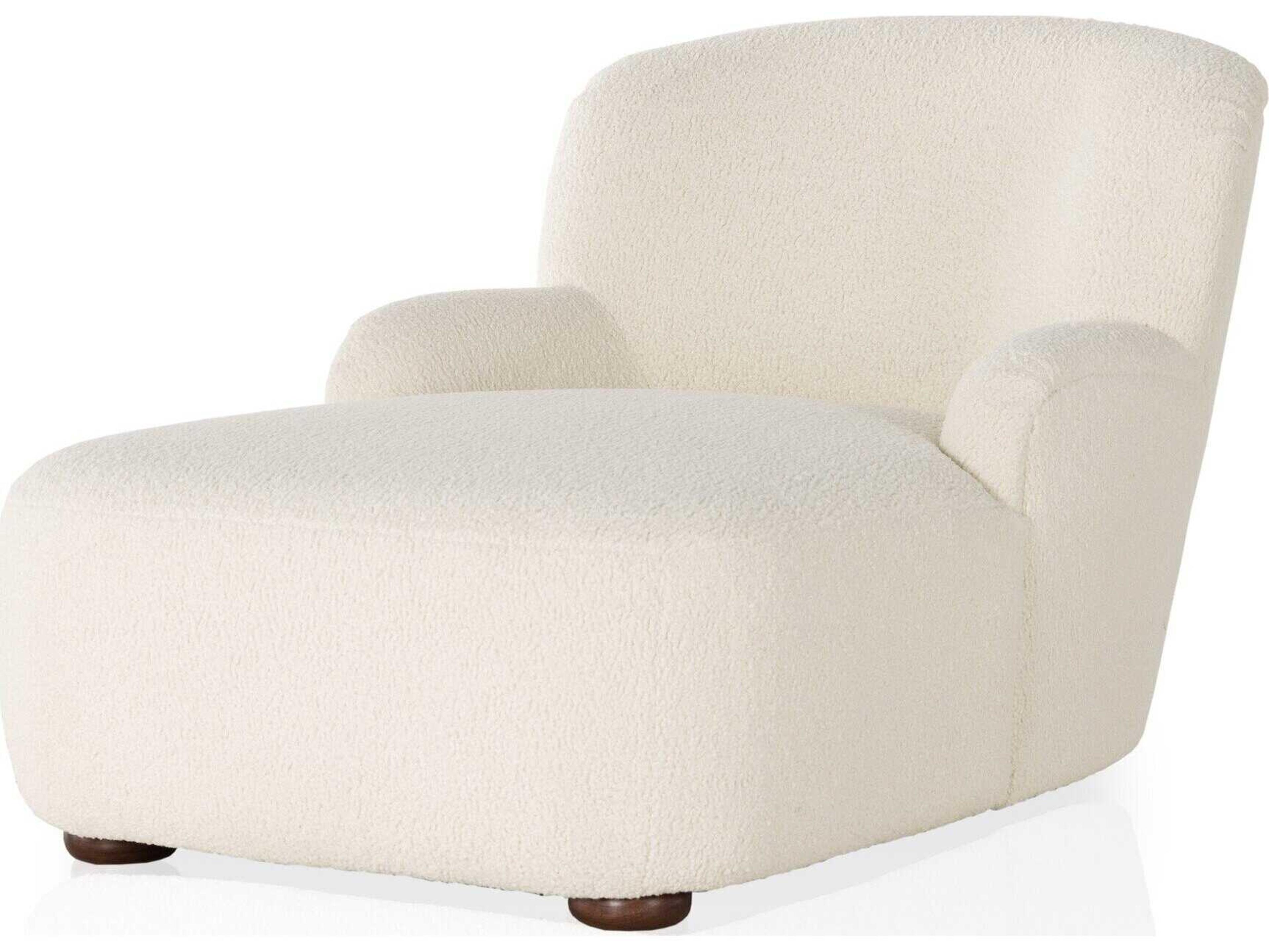 Four Hands Norwood Kadon Sheepskin Natural Chaise Lounge