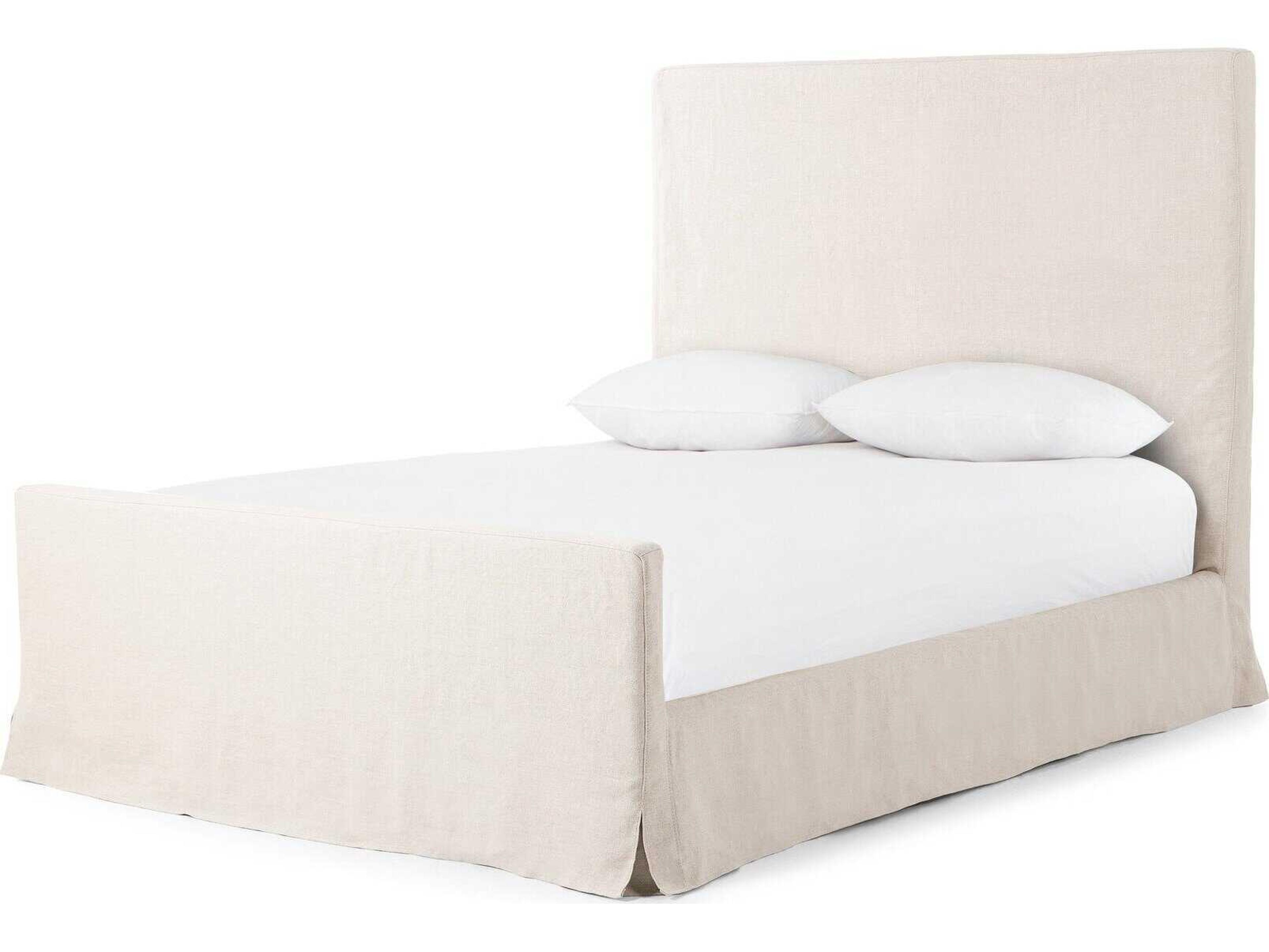 Kensington Brussels Natural Almond Beige Parrawood Wood Queen Panel Bed