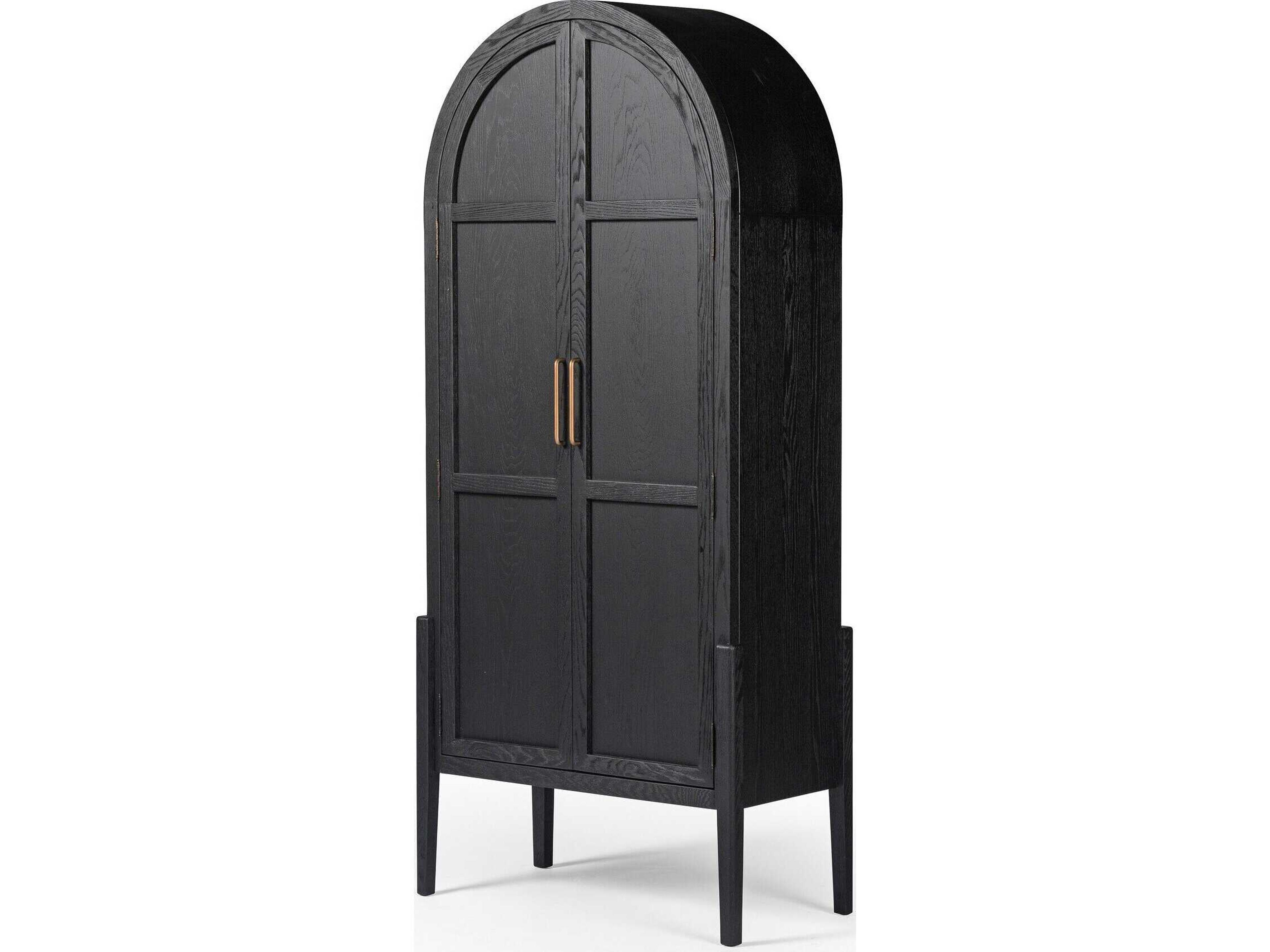 Four Hands Irondale Black Oak Wood Accent Chest