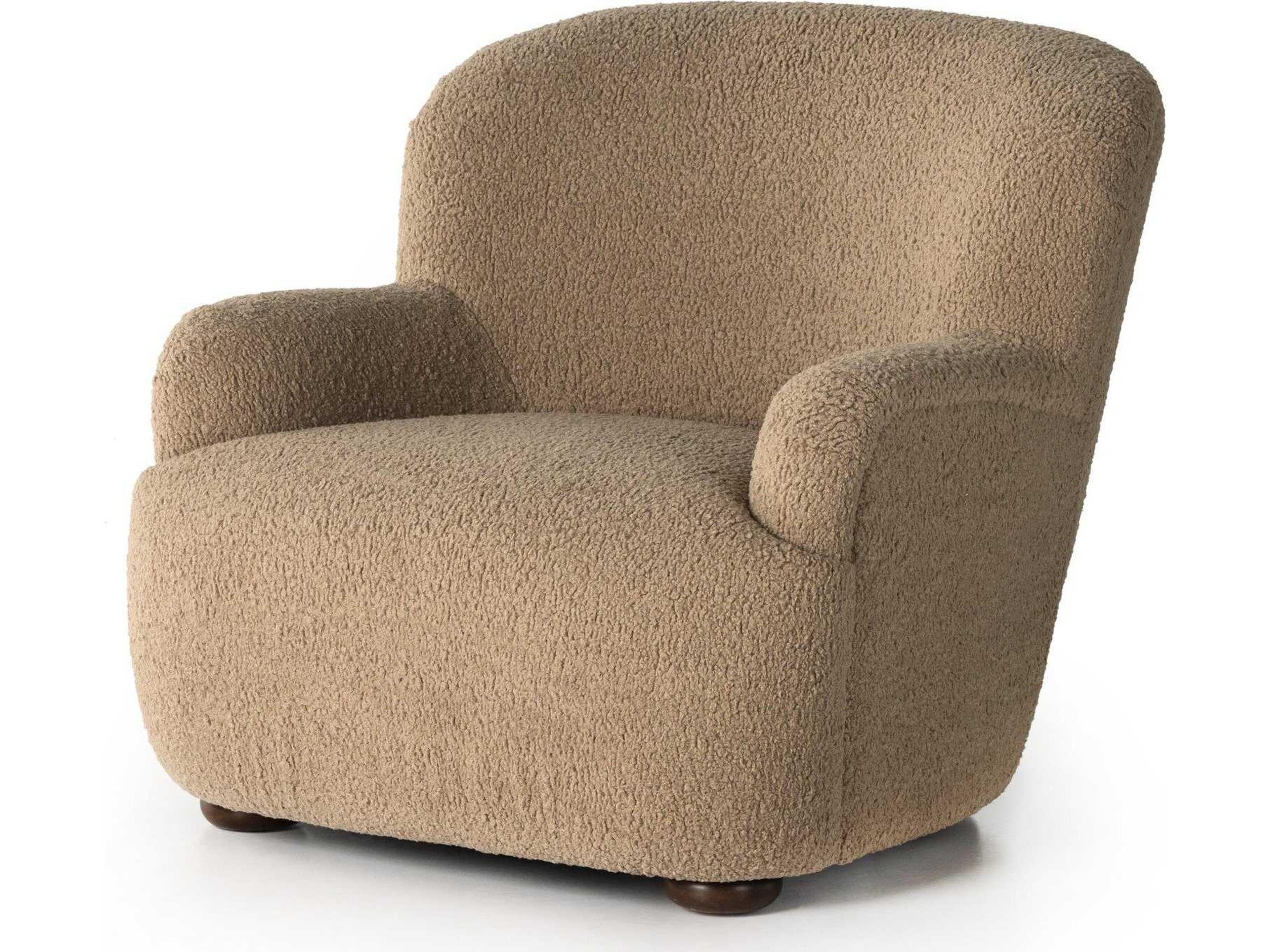 Four Hands Norwood Kadon Sheepskin Camel  Accent Chair