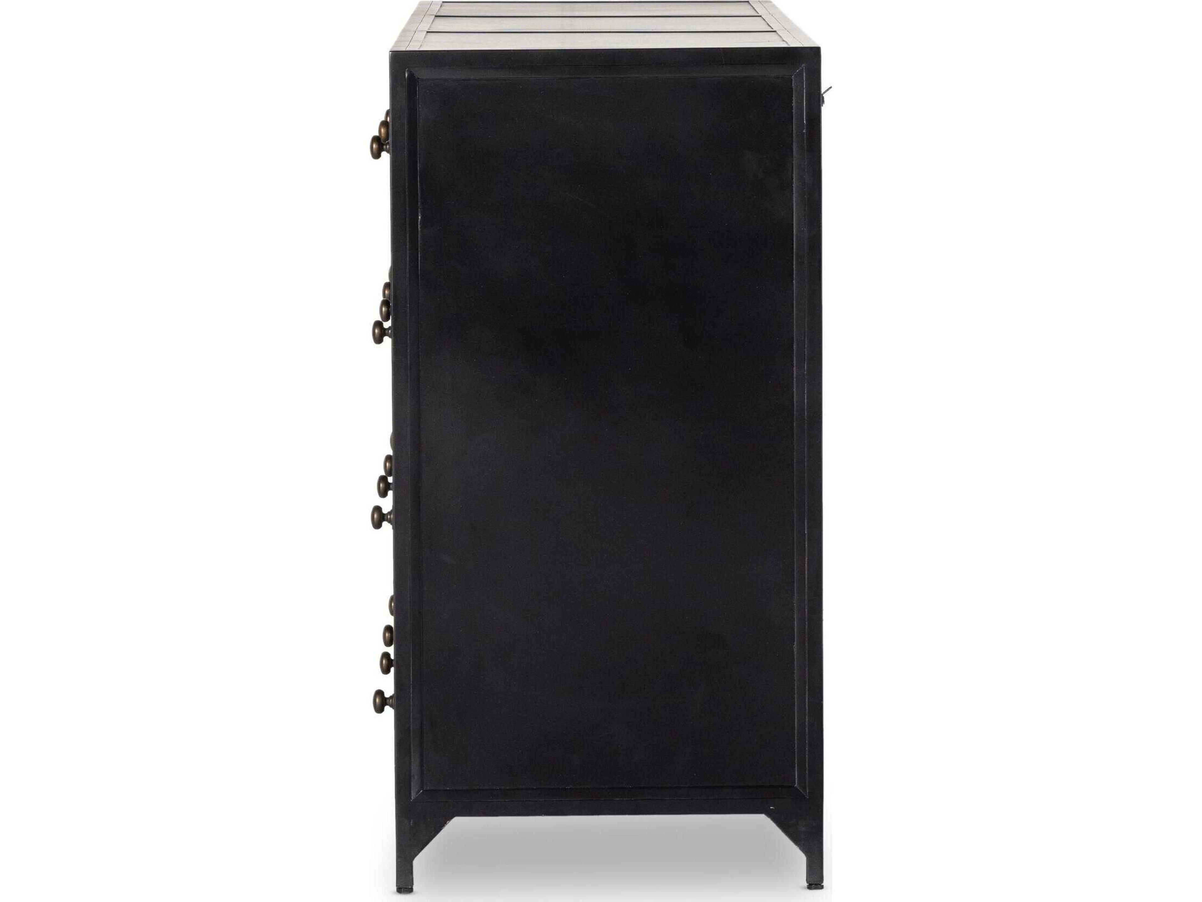 Luxecor Globetrotter  Black 12 Drawer Dresser