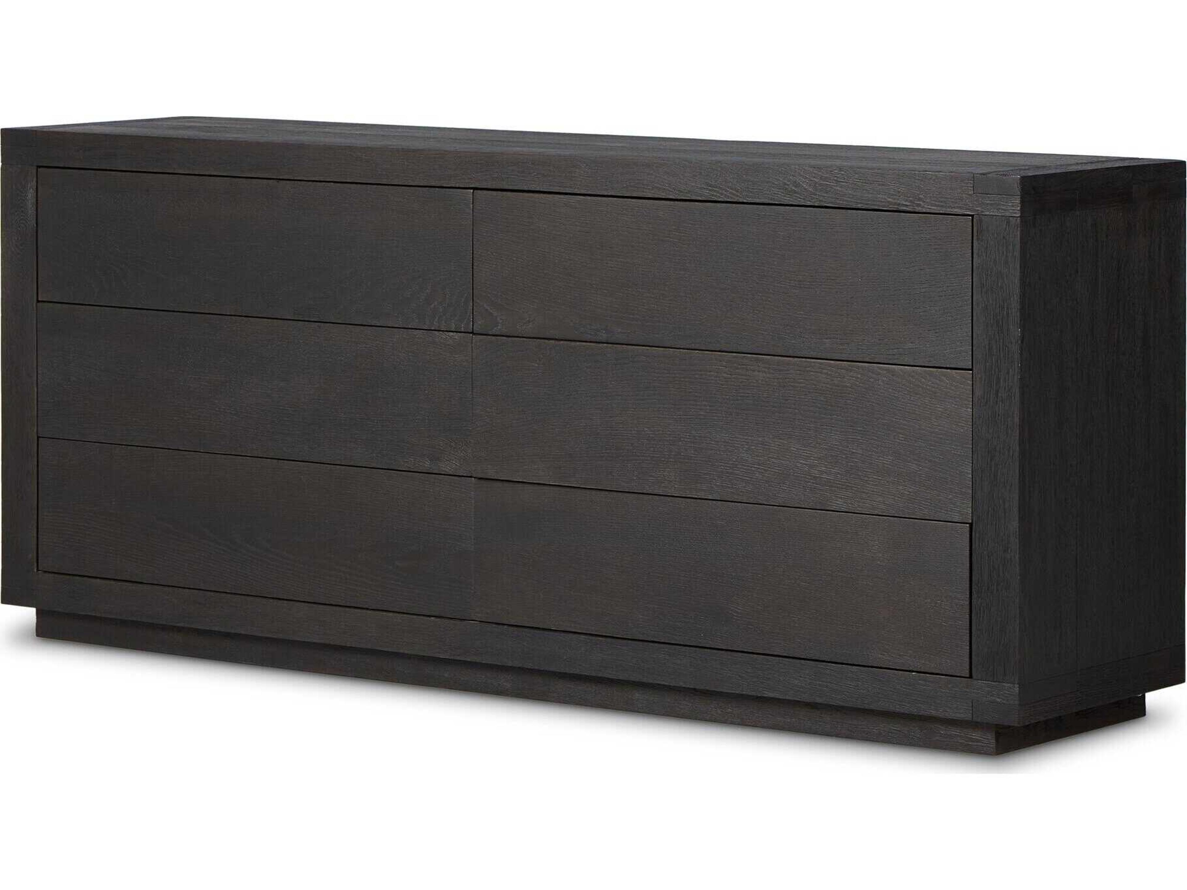 Four Hands Bennett 6-Drawers Oak Wood Double Dresser
