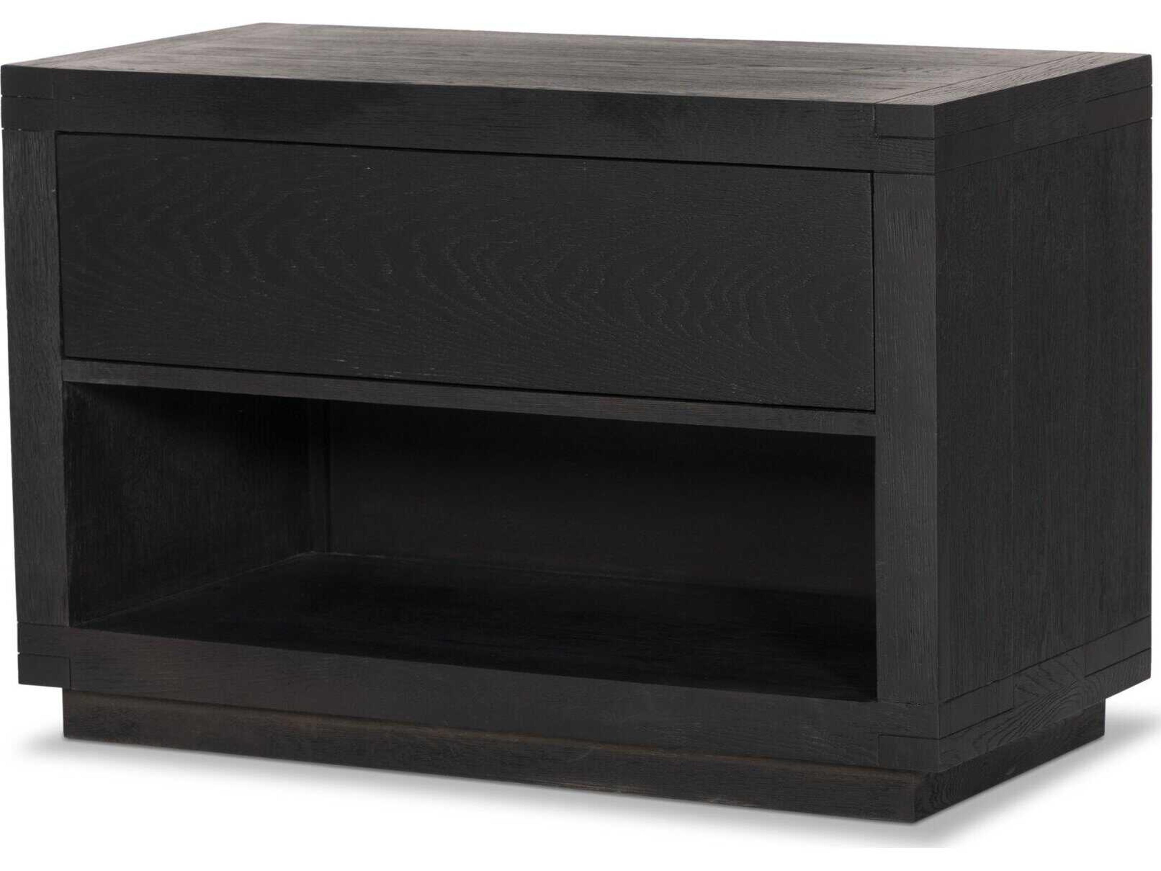 Four Hands Bennett 1-Drawer Oak Wood Nightstand
