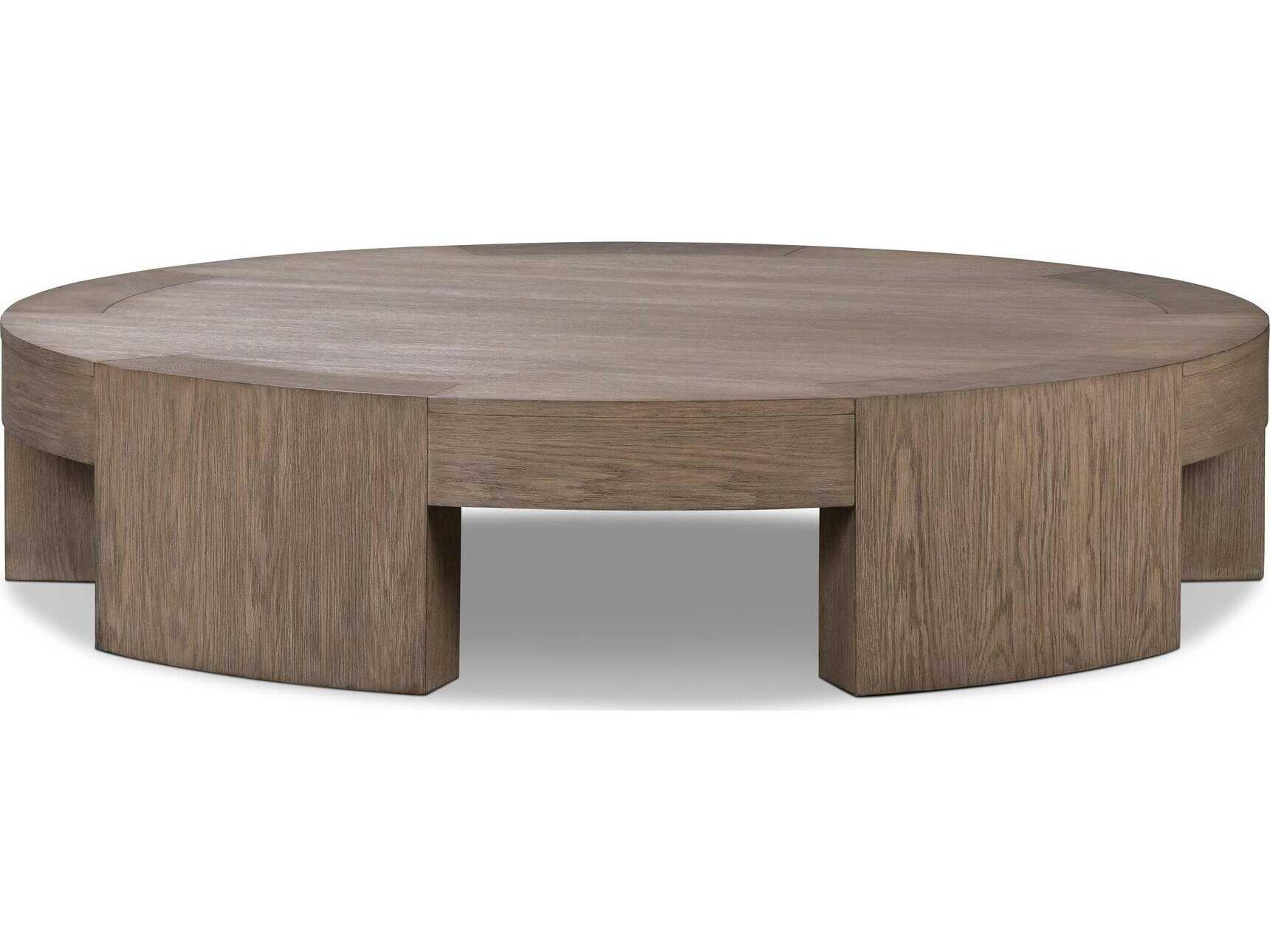 Four Hands Irondale Sheffield Warm Natural Flat Oak Veneer Coffee Table