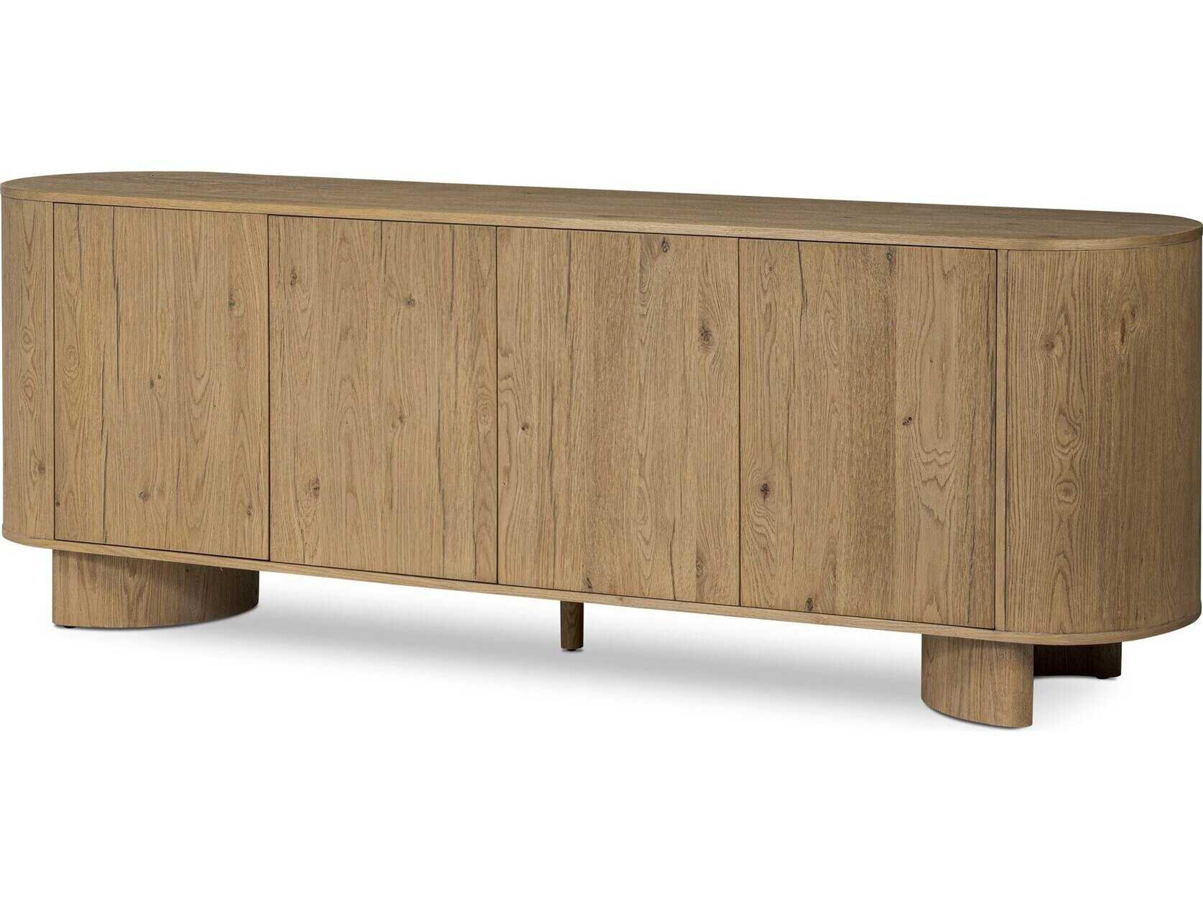 Four Hands Haiden Paden Worn Oak  Wood Sideboard