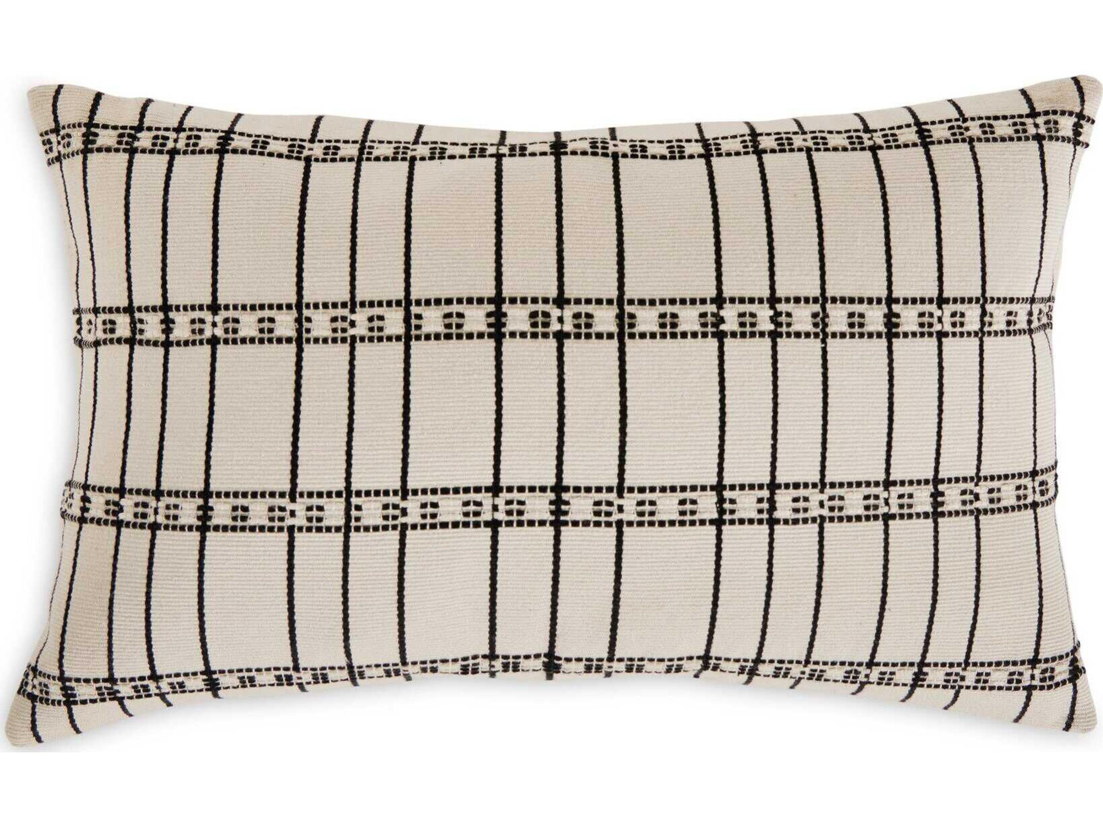 Four Hands Costa Handwoven Ivory Cotton  Chiapas Pillow