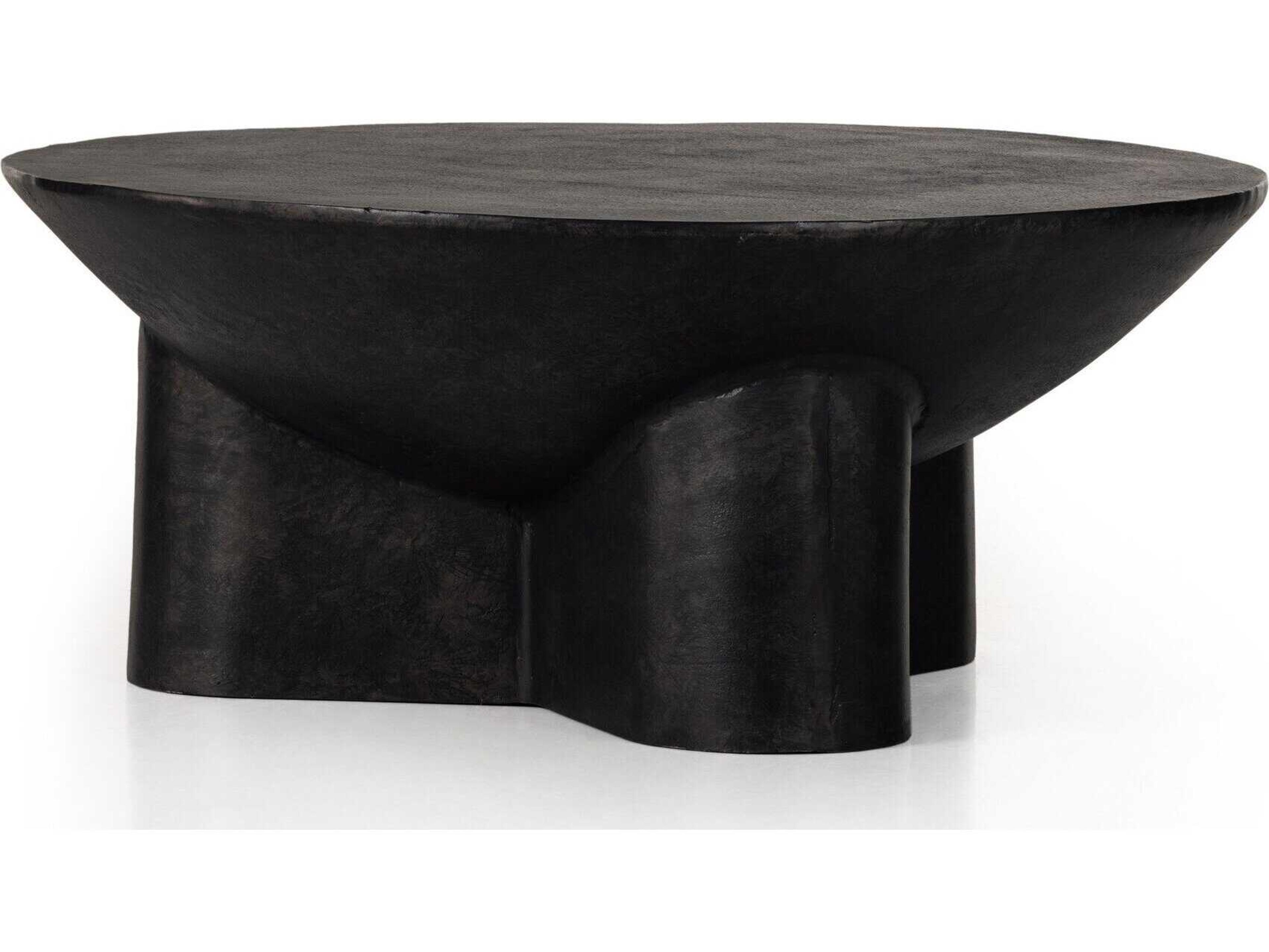 Four Hands Marlow Sante Raw Black Coffee Table