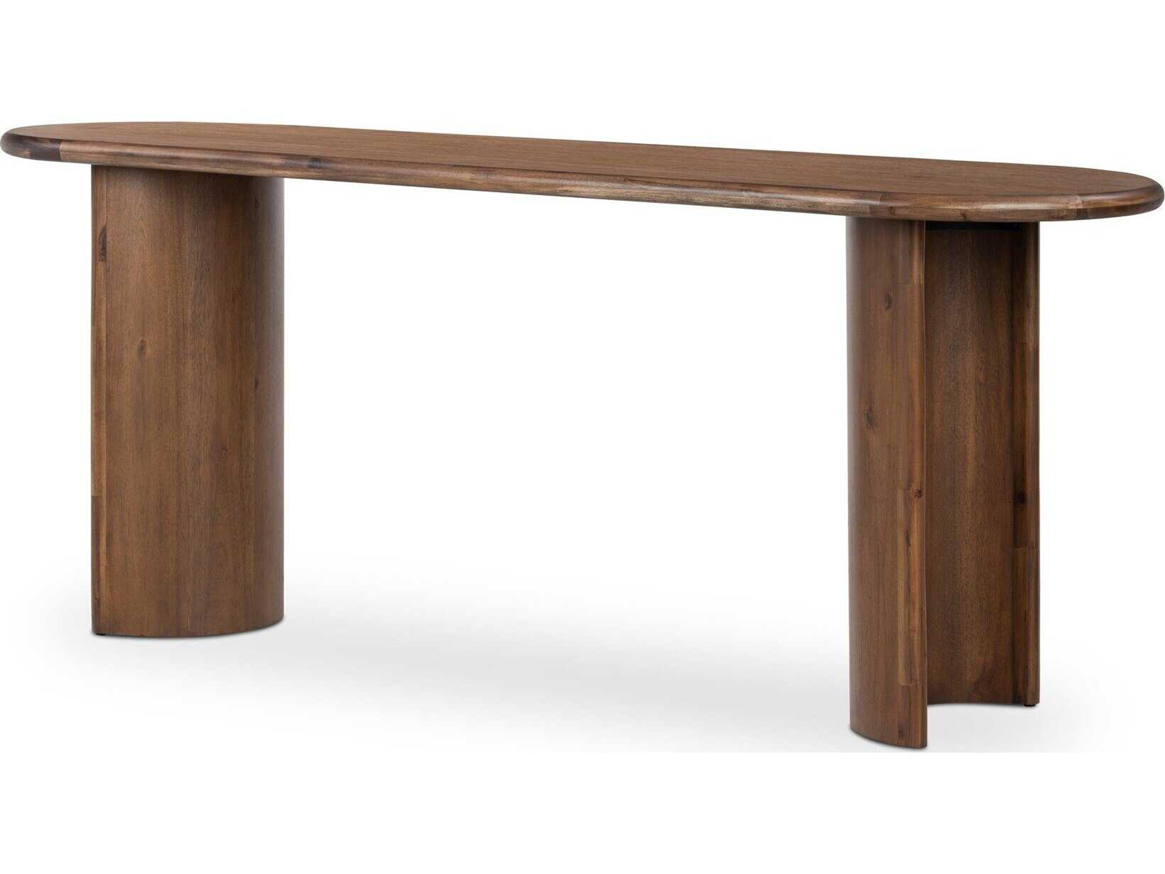 Four Hands Haiden Paden Seasoned Brown Acacia Large Console Table