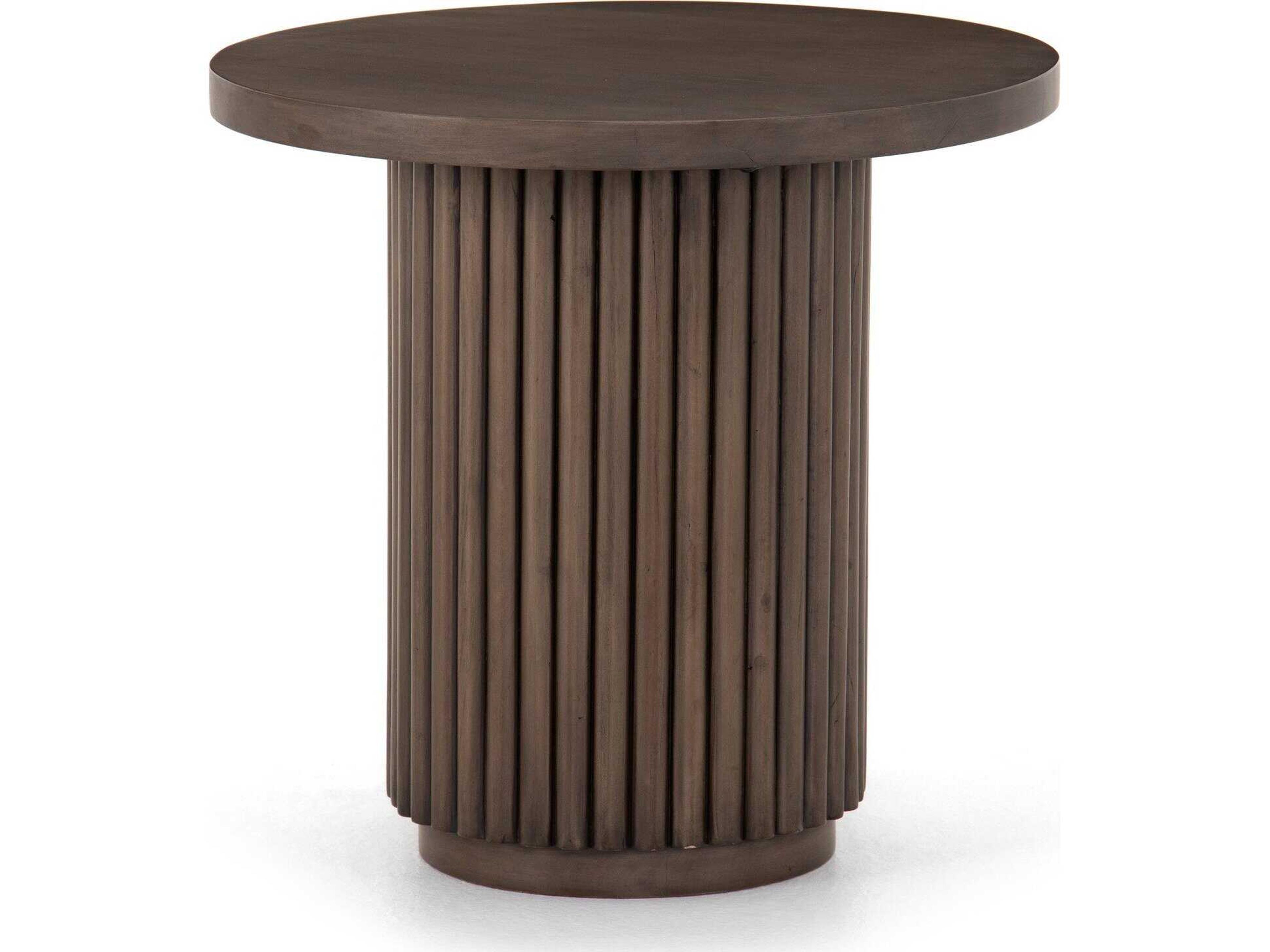 Four Hands Harmon Rutherford Reclaimed Ashen Brown End Table