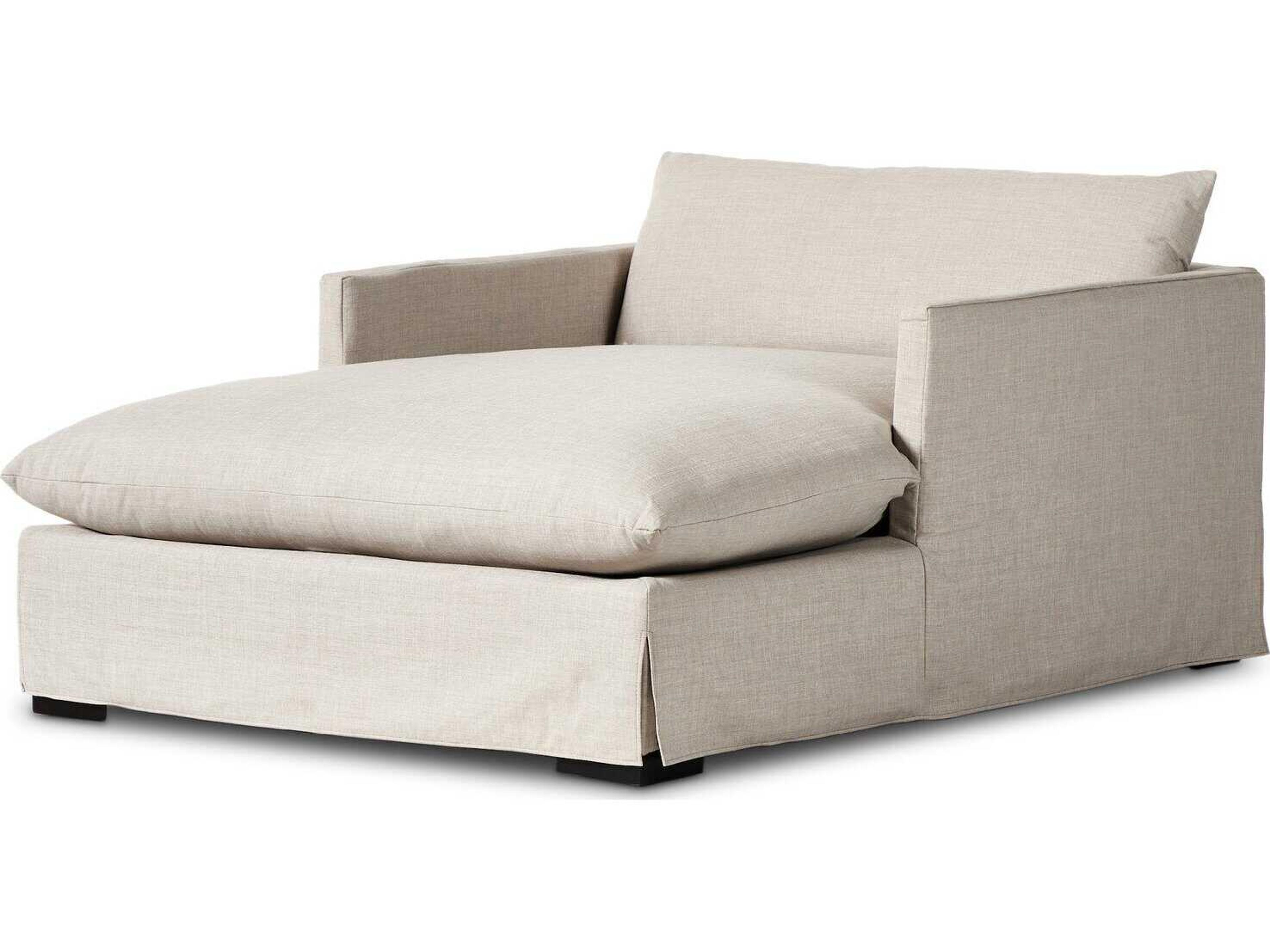 Four Hands Atelier Habitat Bennett Moon Upholstered Chaise Lounge