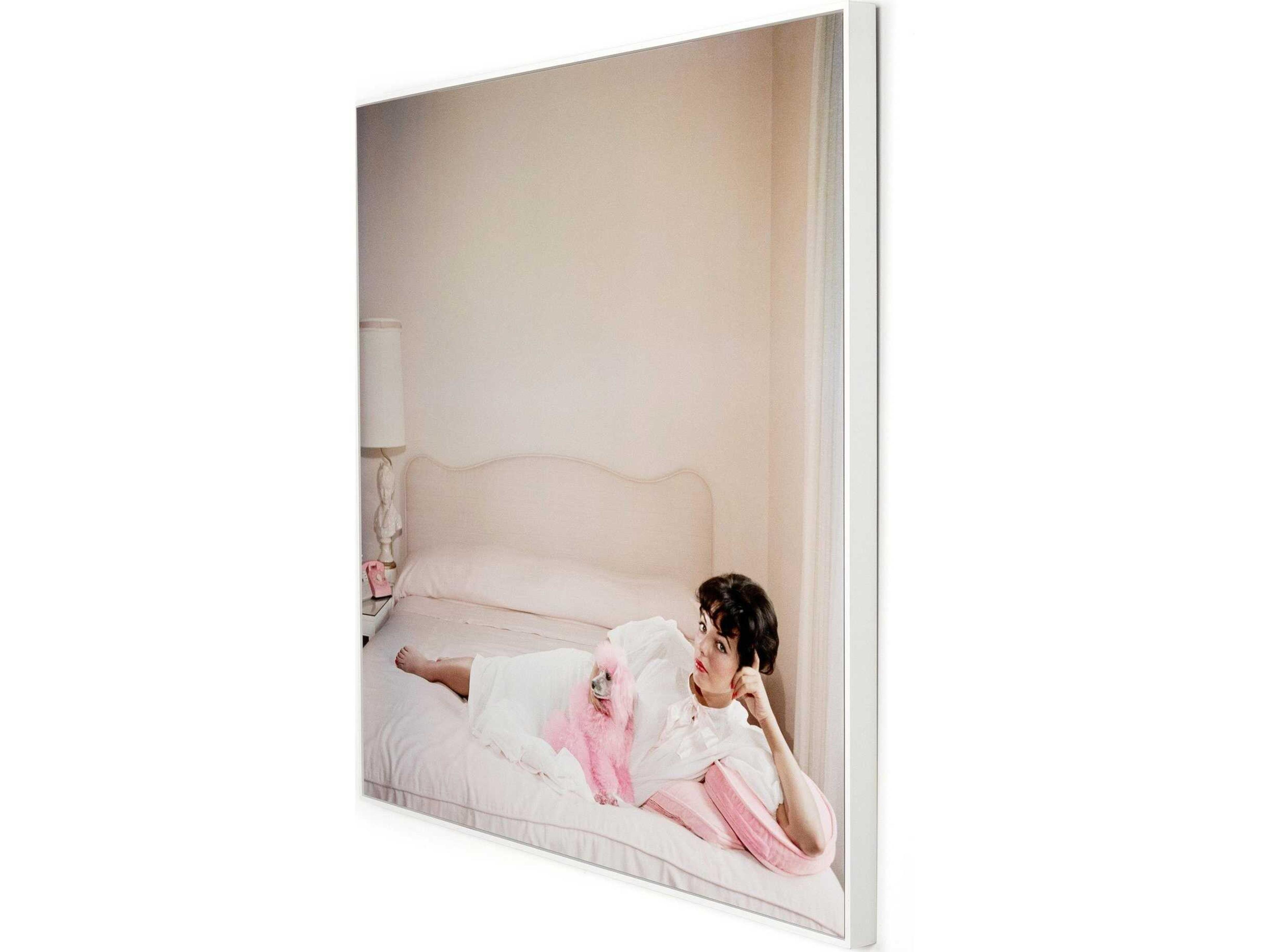 Art Studio Joan Collins Relaxes By Slim Aarons Wall Art