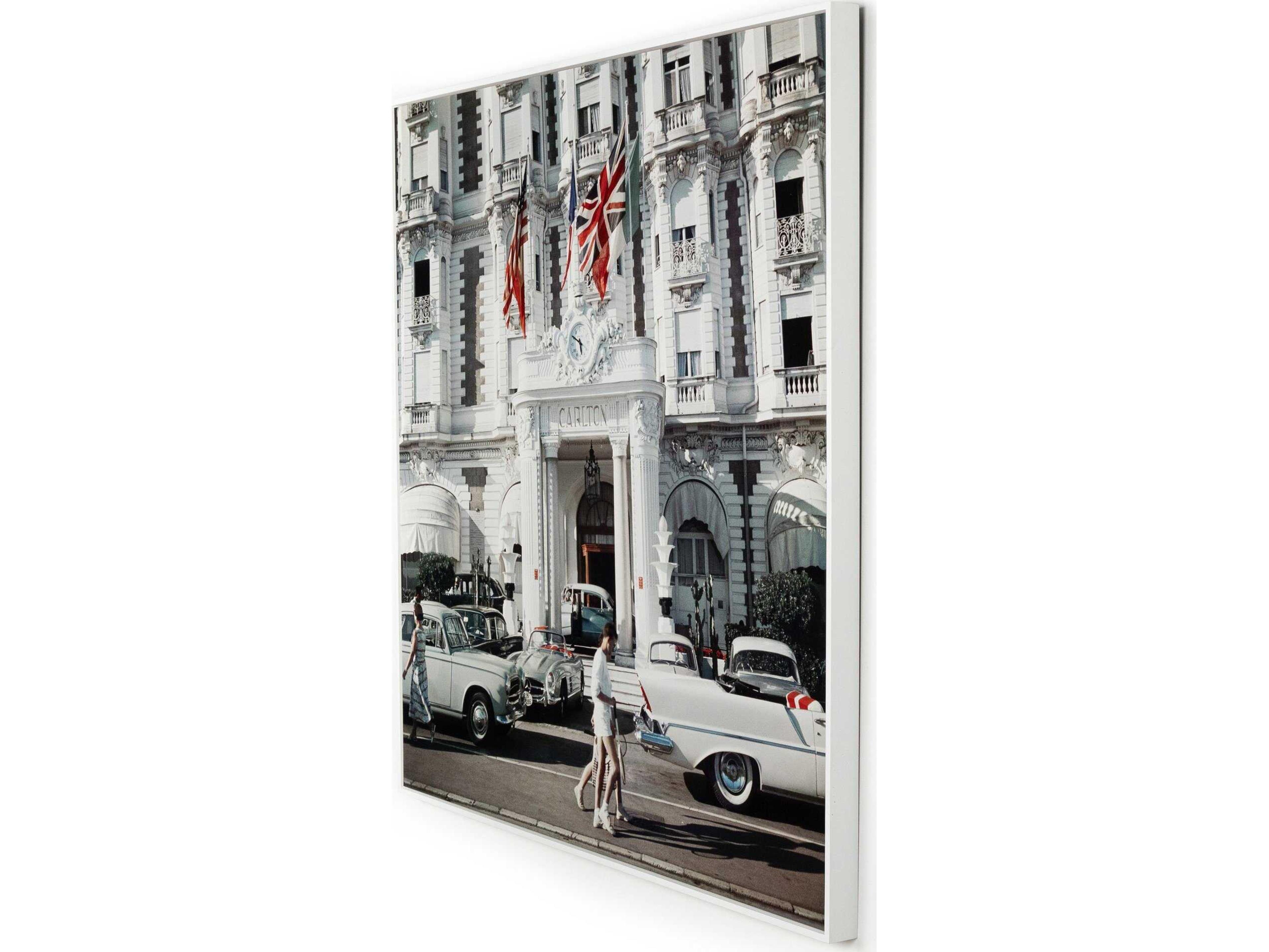 Four Hands Art Studio Carlton Hotel by Slim Aarons White Maple Floater  Canvas Wall Art