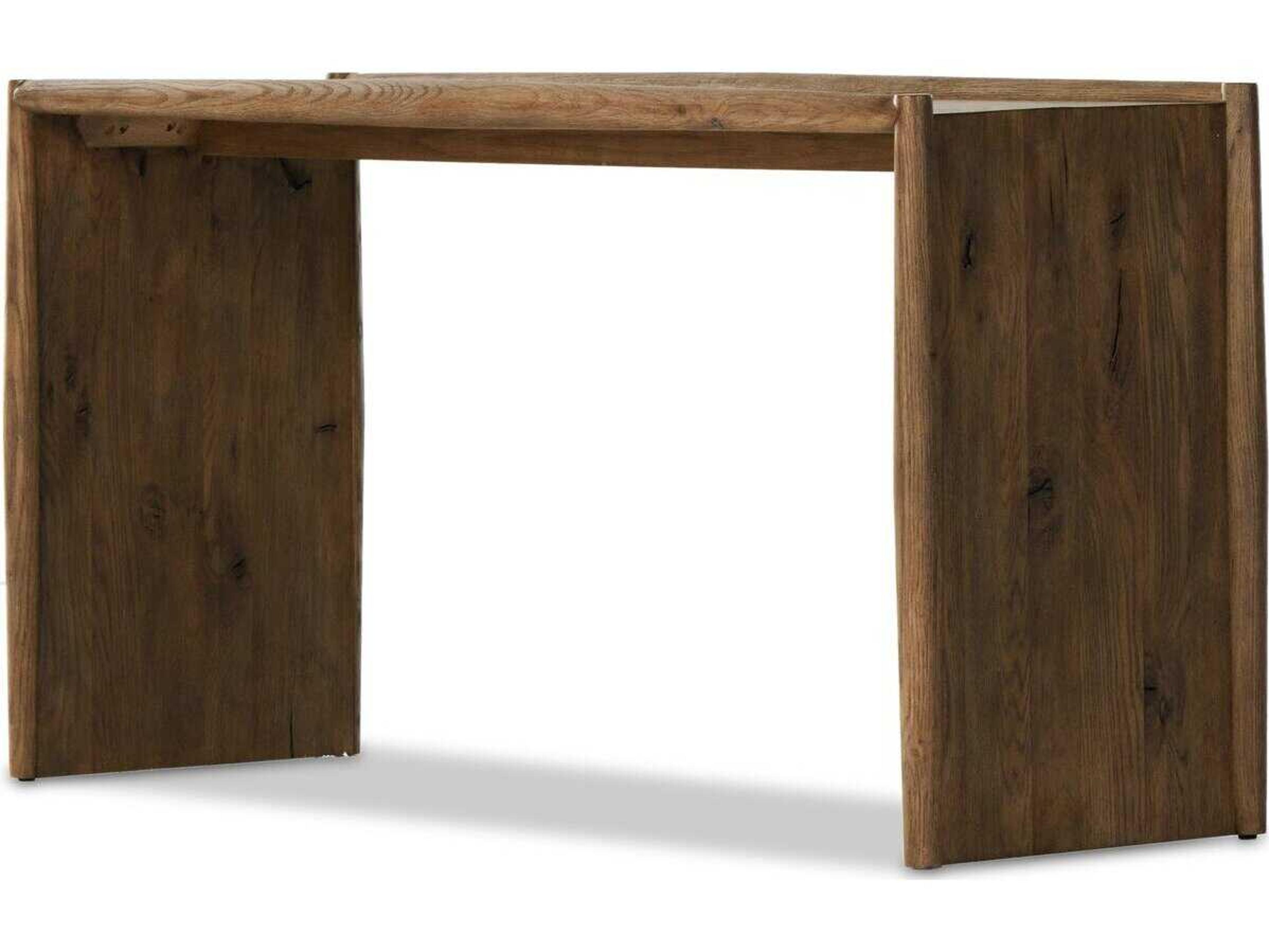 Four Hands Bolton Glenview Rectangular Wood Weathered Oak Console Table