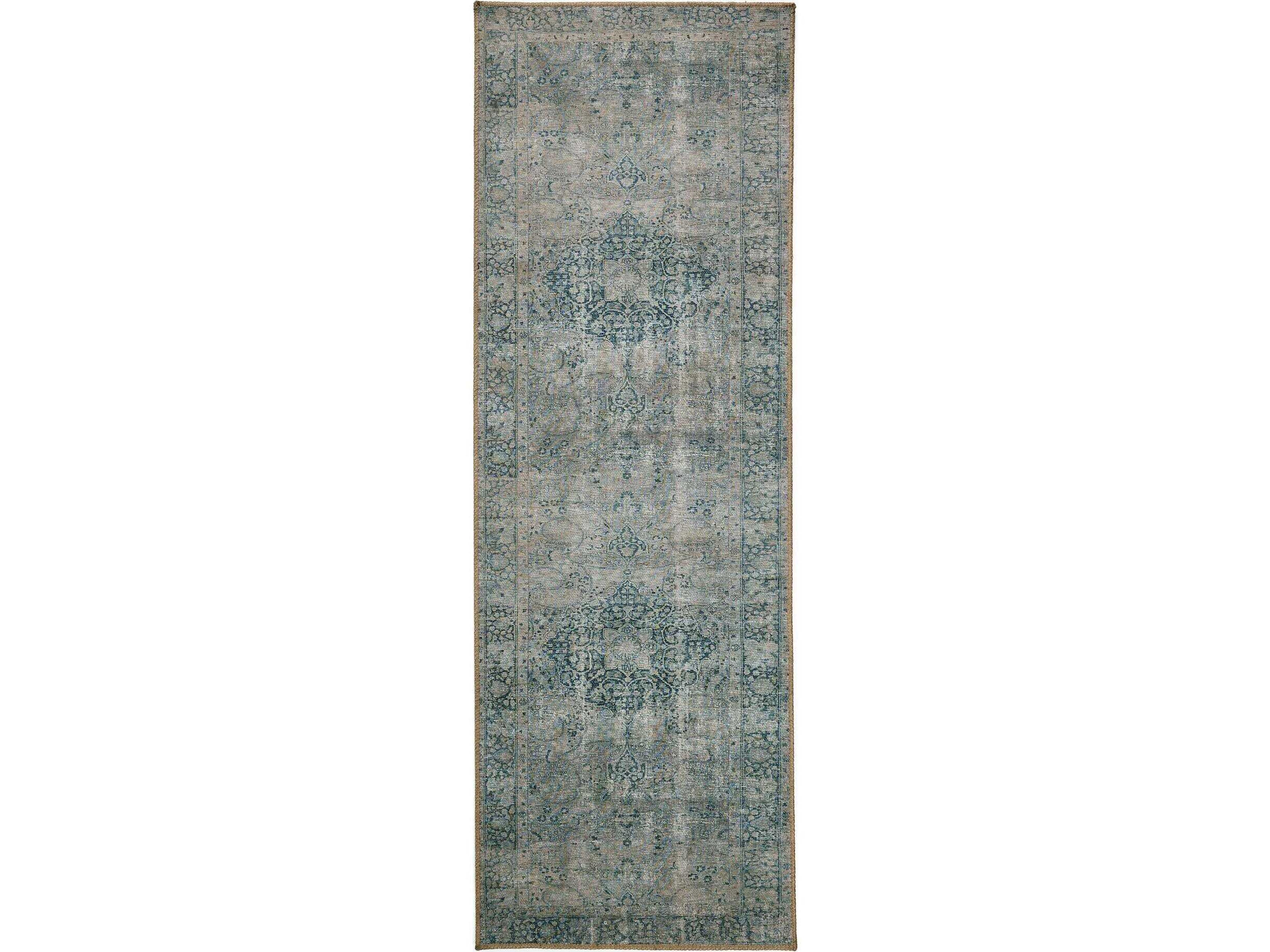 Four Hands Lucca Morelli 2 x 9 Blue Rug