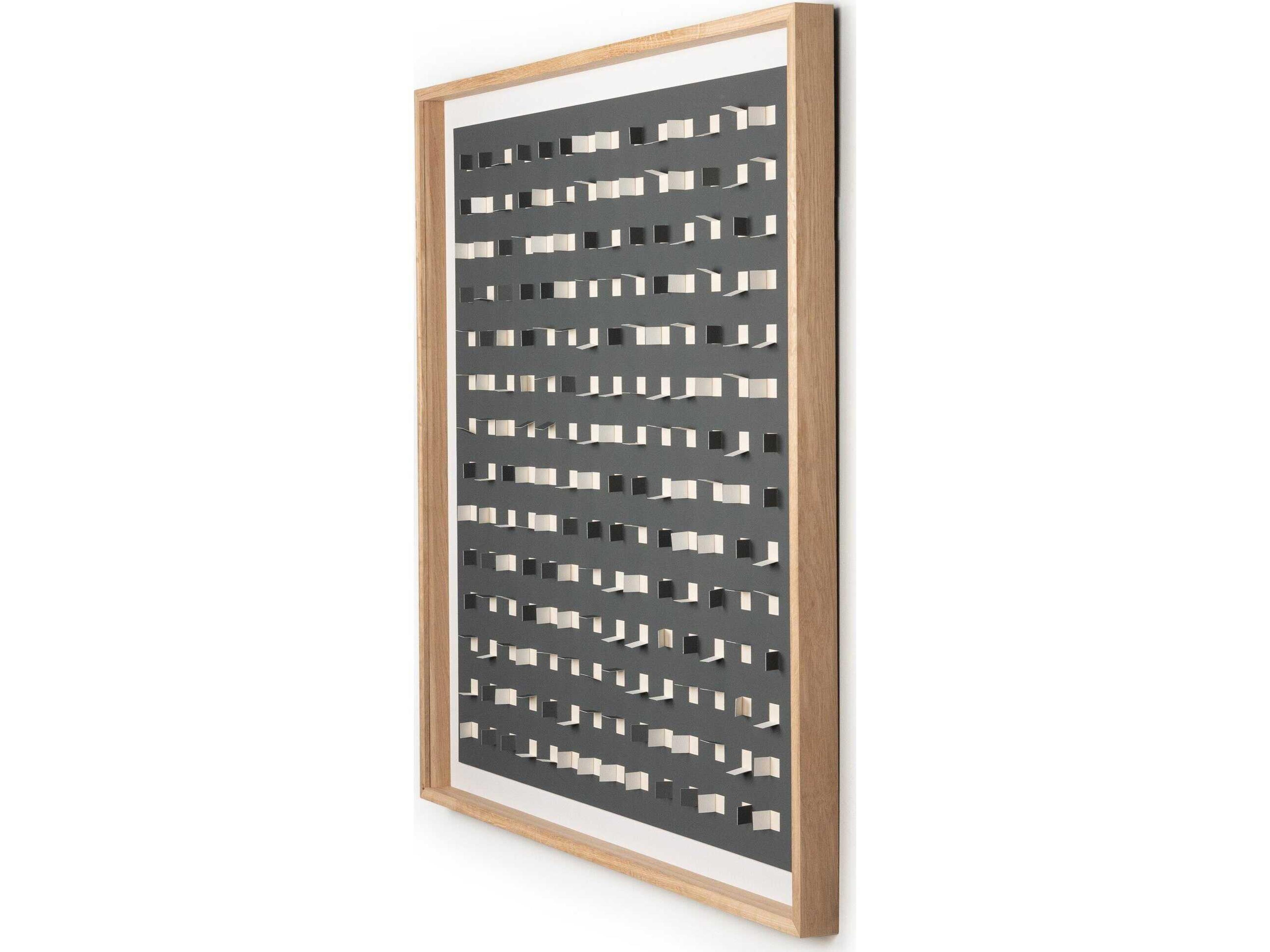 Four Hands Art Studio See Through Dark Shadow by FH Art Studio Vertical Grain White Oak Canvas Wall Art