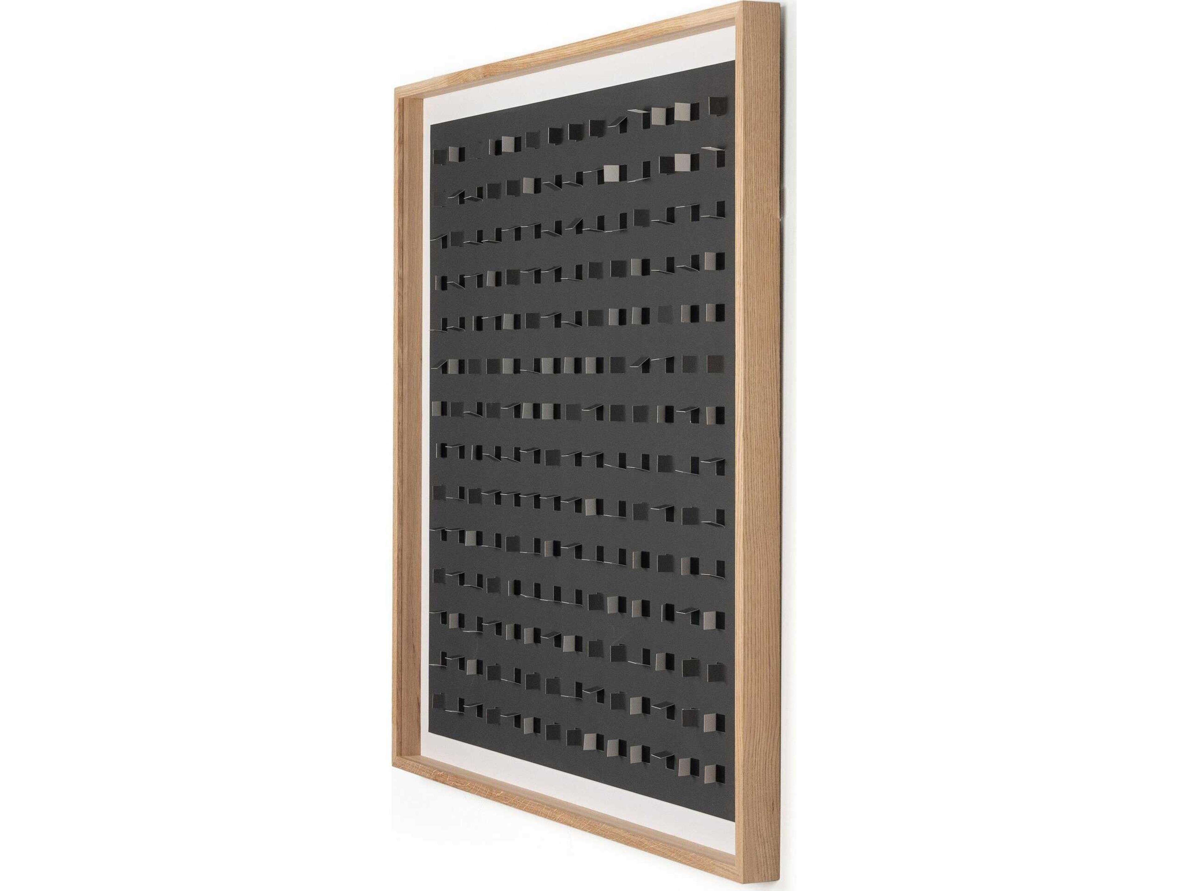 Four Hands Art Studio See Through Raven by FH Art Studio Vertical Grain White Oak Canvas Wall Art