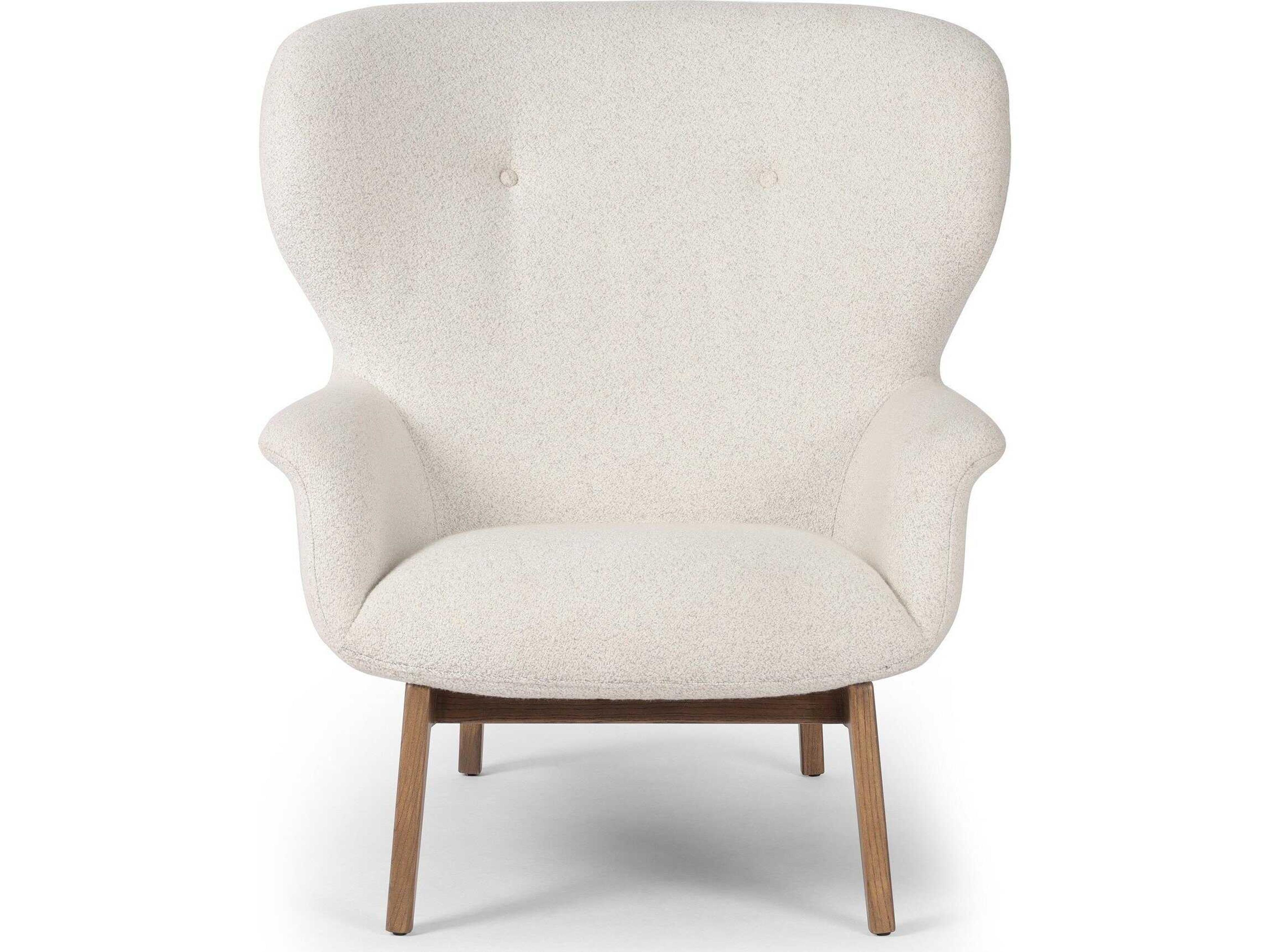 Four Hands Allston Lilith White Fabric Accent Chair