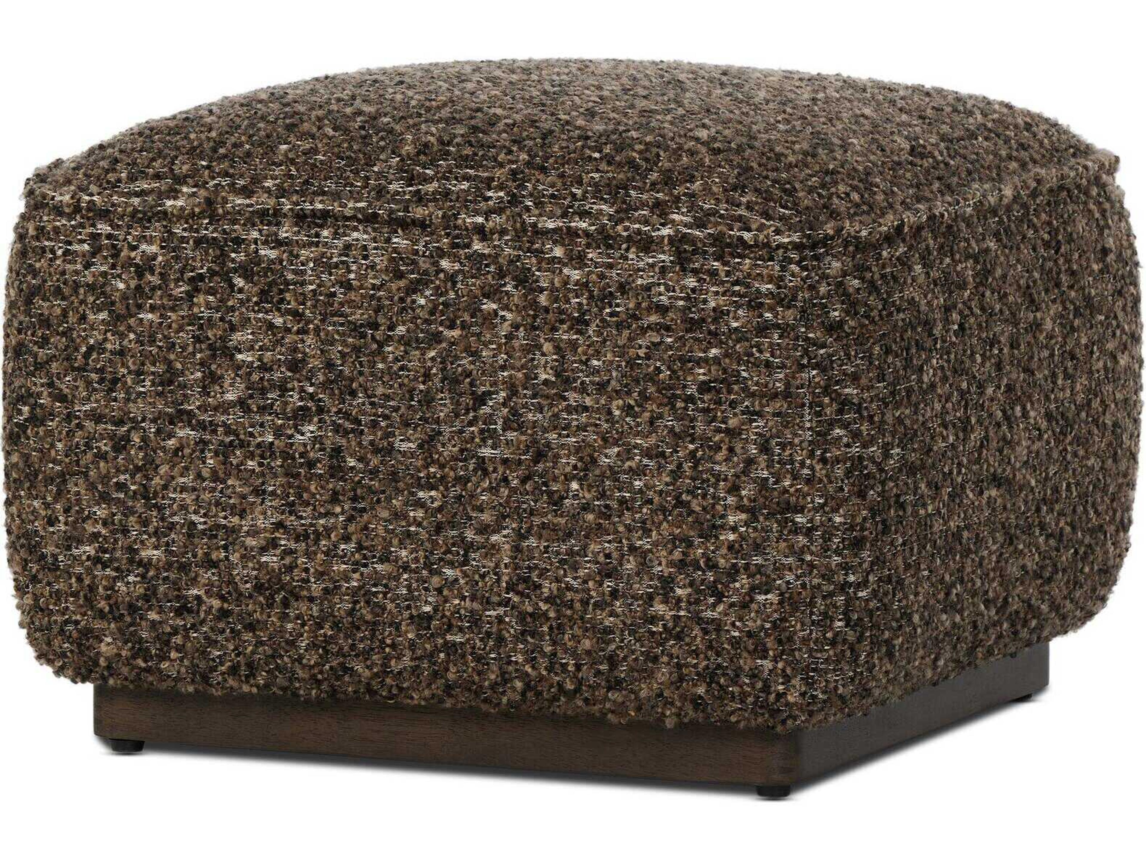 Four Hands Westgate Sinclair Ivan Granite Upholstered Square Ottoman