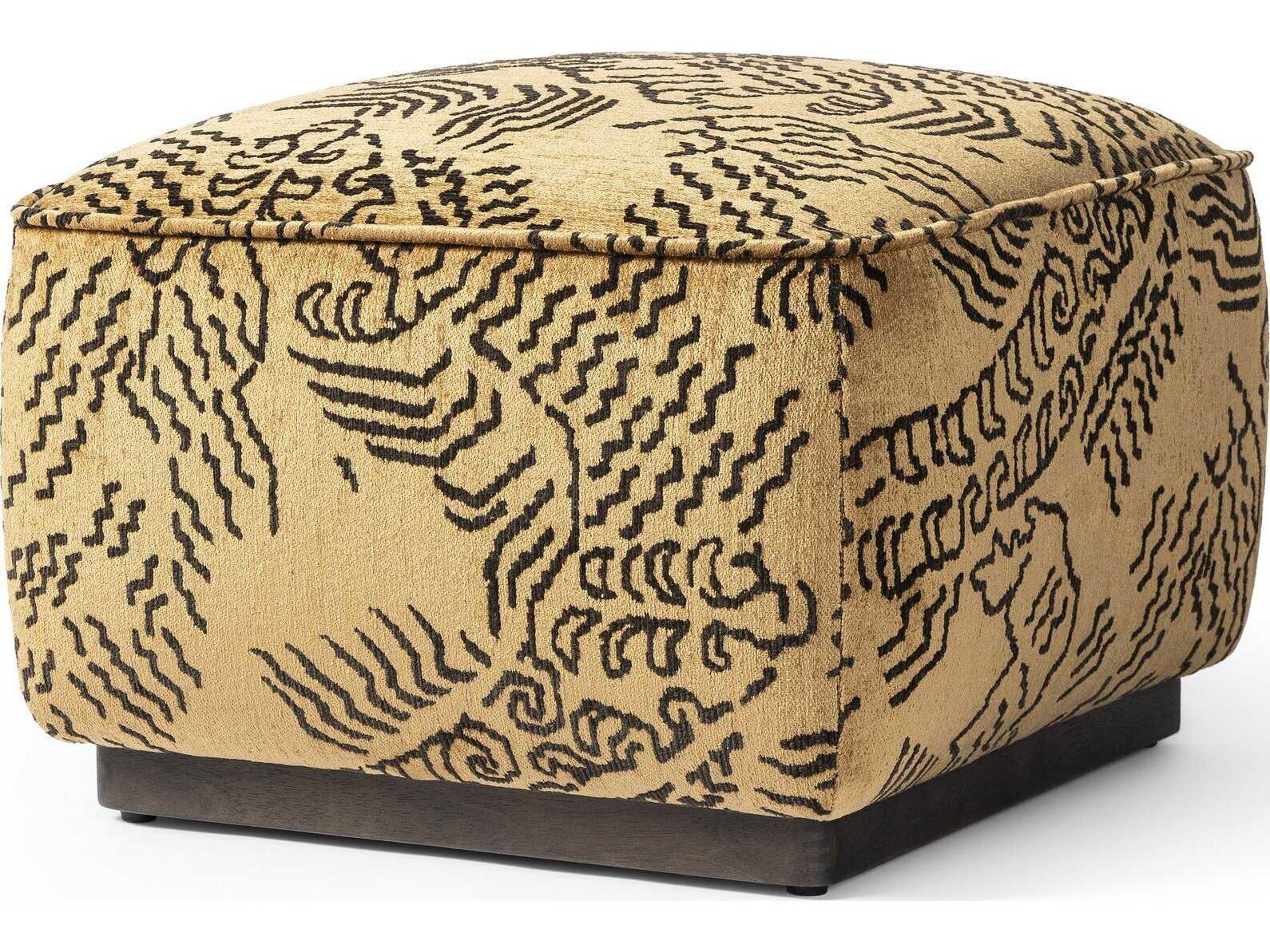 Four Hands Westgate Sinclair Balkan Ochre Upholstered Square Ottoman