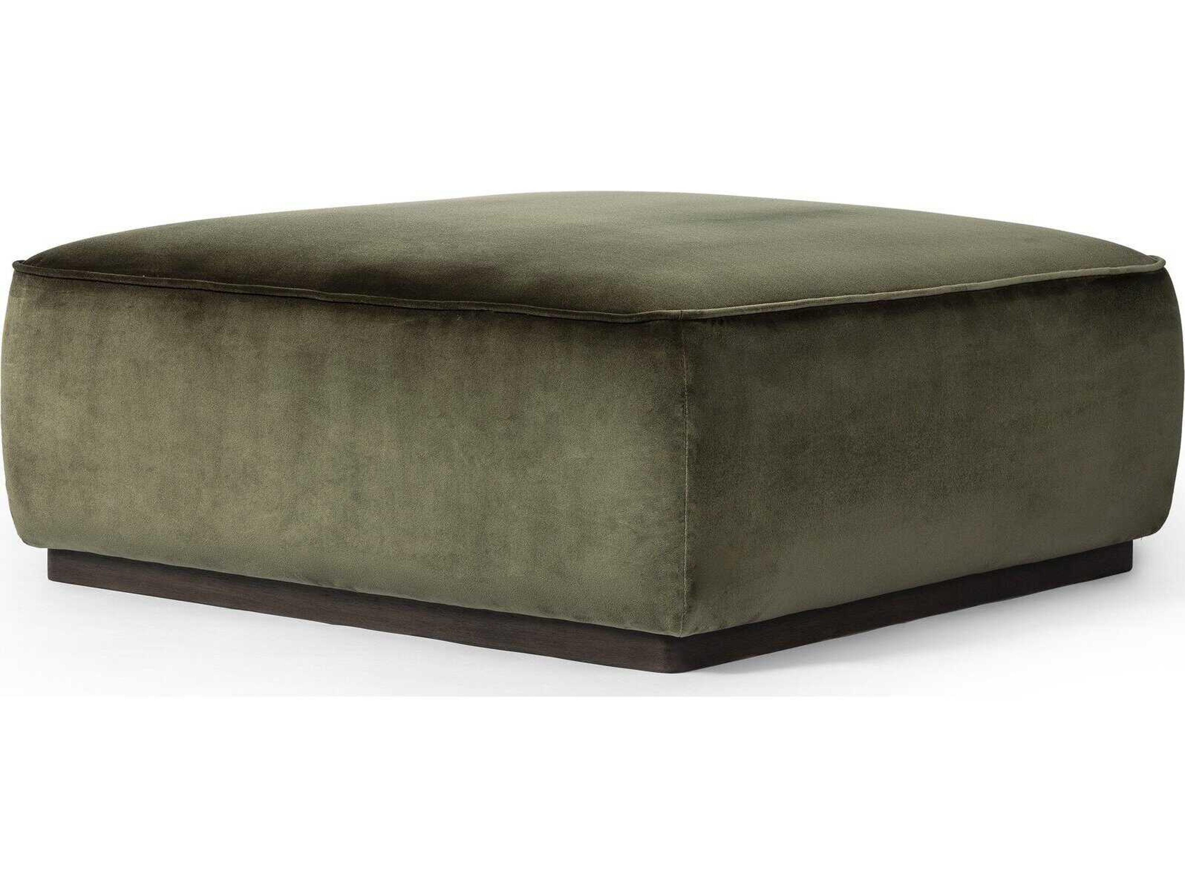 Four Hands Westgate Sinclair Surrey Olive Upholstered Square Ottoman