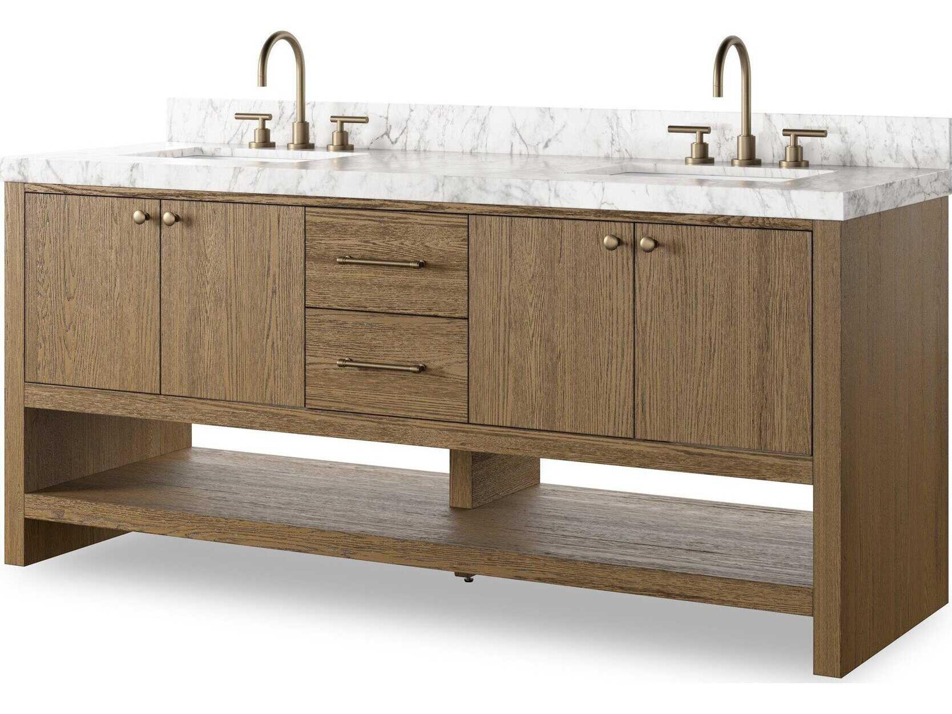 Anthem Washed Natural Veneer Double Vanity