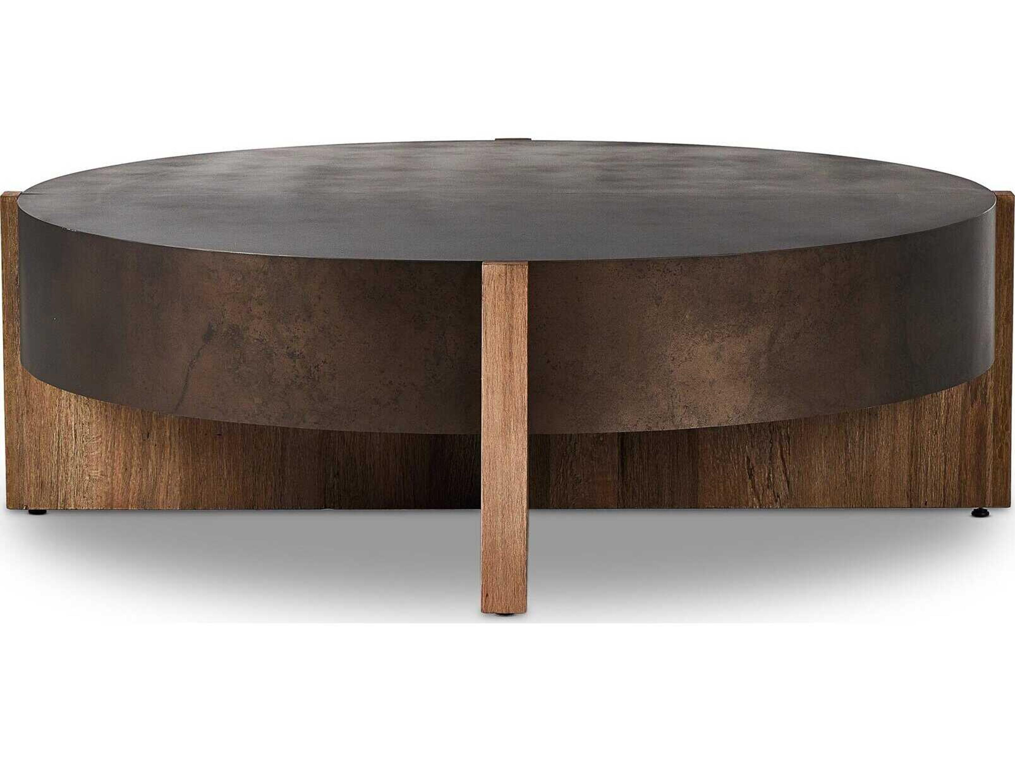 Luxecor Globetrotter Bingham Round Wood Coffee Table