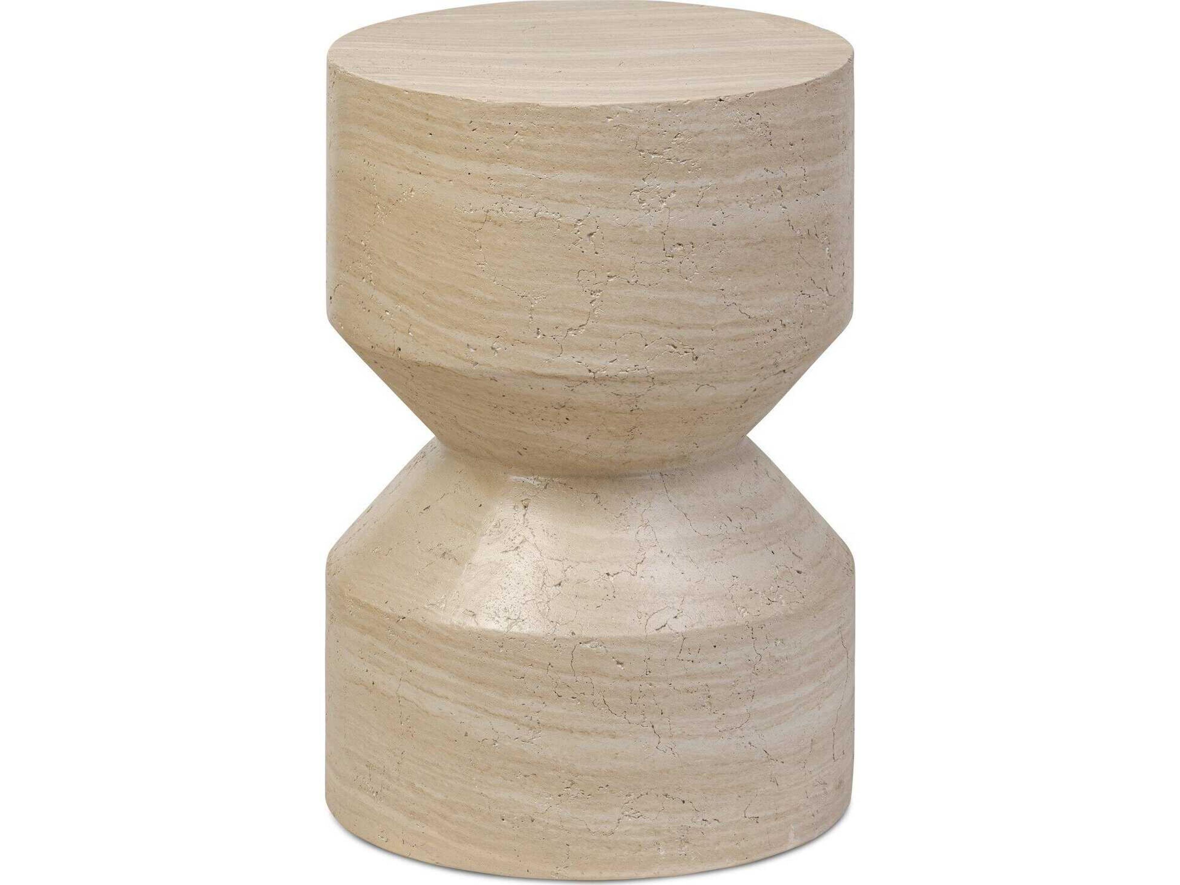 Four Hands Chandler Ara Round Concrete End Table