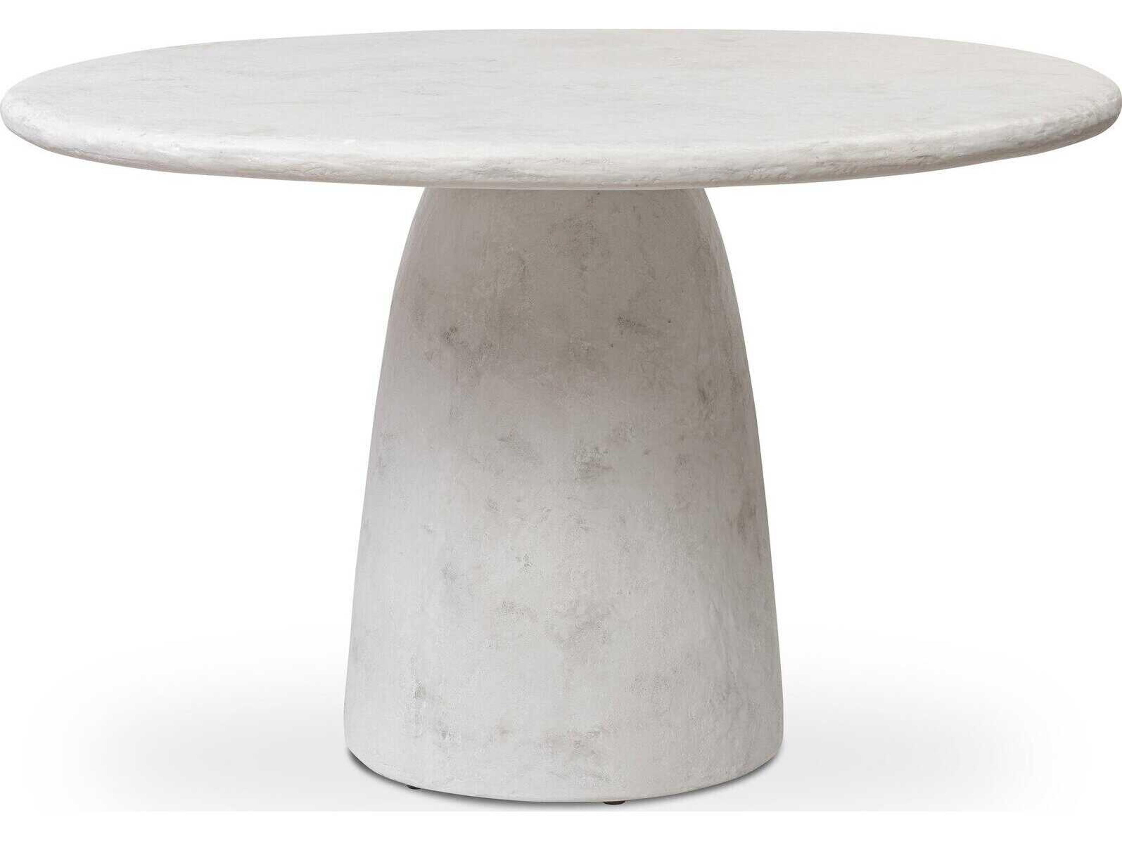 Four Hands Chandler Janice Textured Lunar Concrete Dining Table