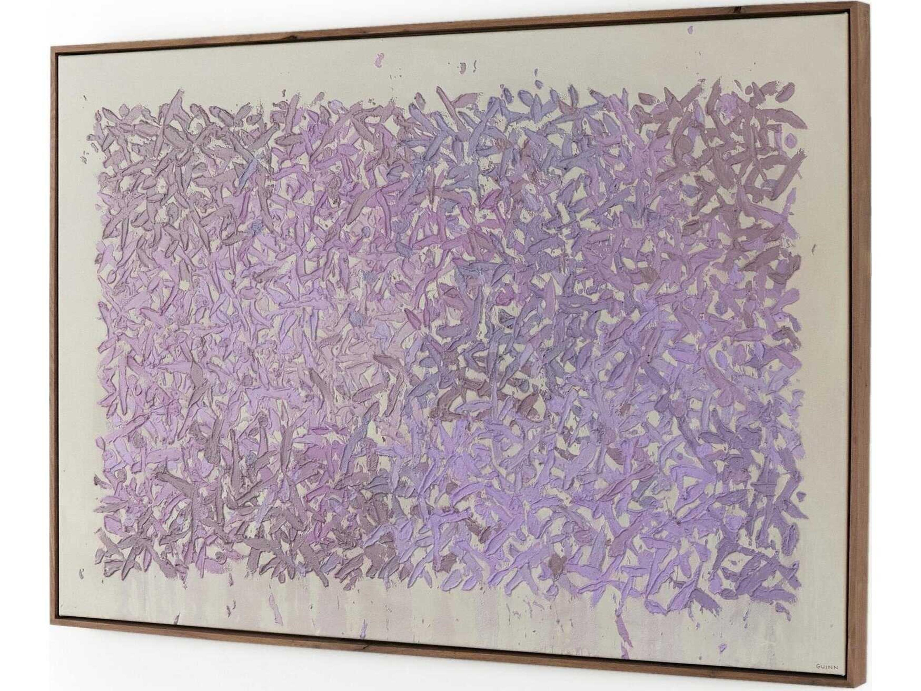 Four Hands Art Studio The Cling To The Rock No. 1 by Tyler Guinn Rustic Walnut Floater Canvas Wall Art