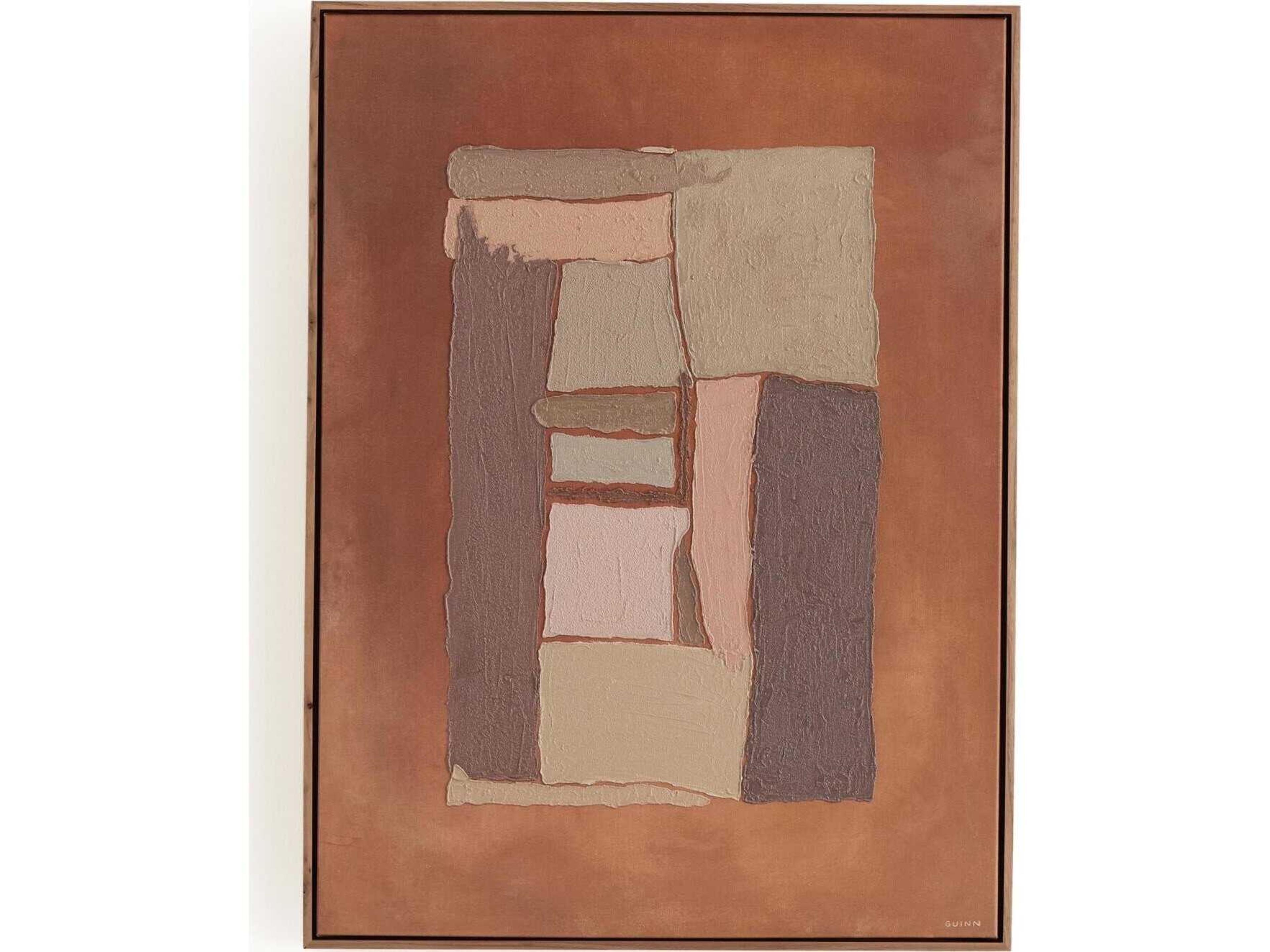 Four Hands Art Studio What Holds Us Together by Tyler Guinn Rustic Walnut Floater Canvas Wall Art