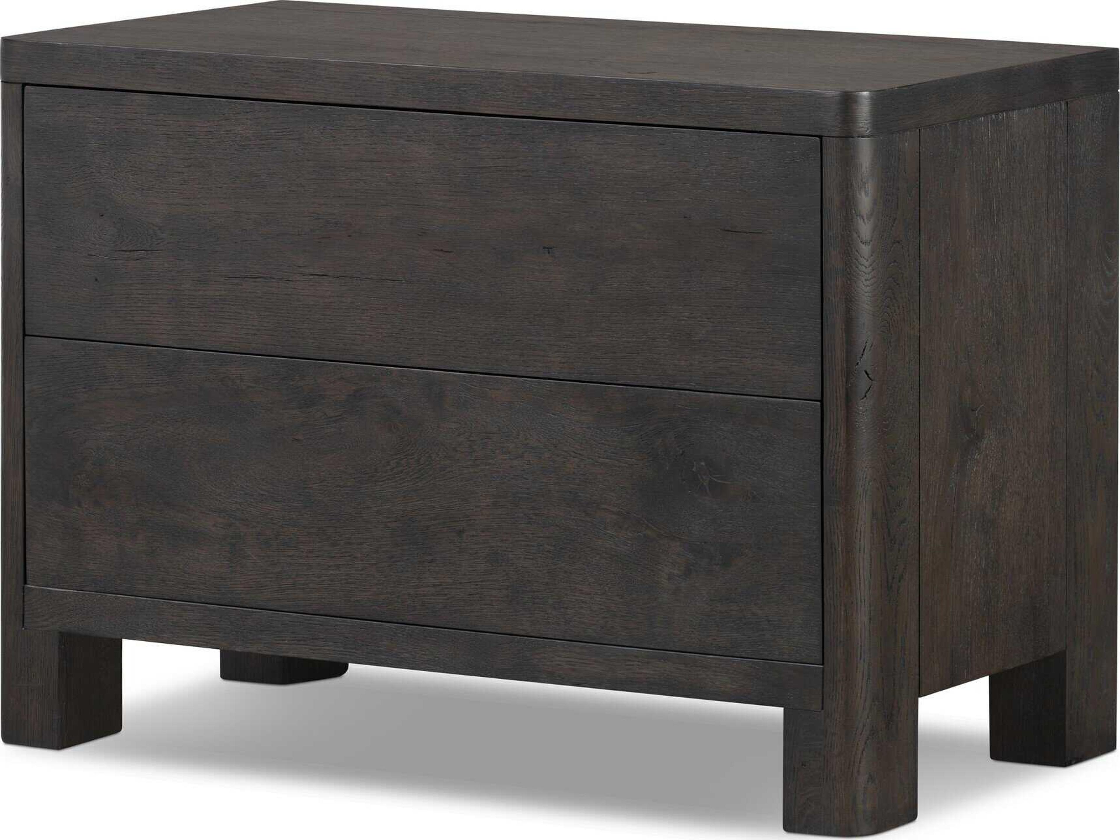 Four Hands Bolton 2-Drawers Oak Wood Nightstand
