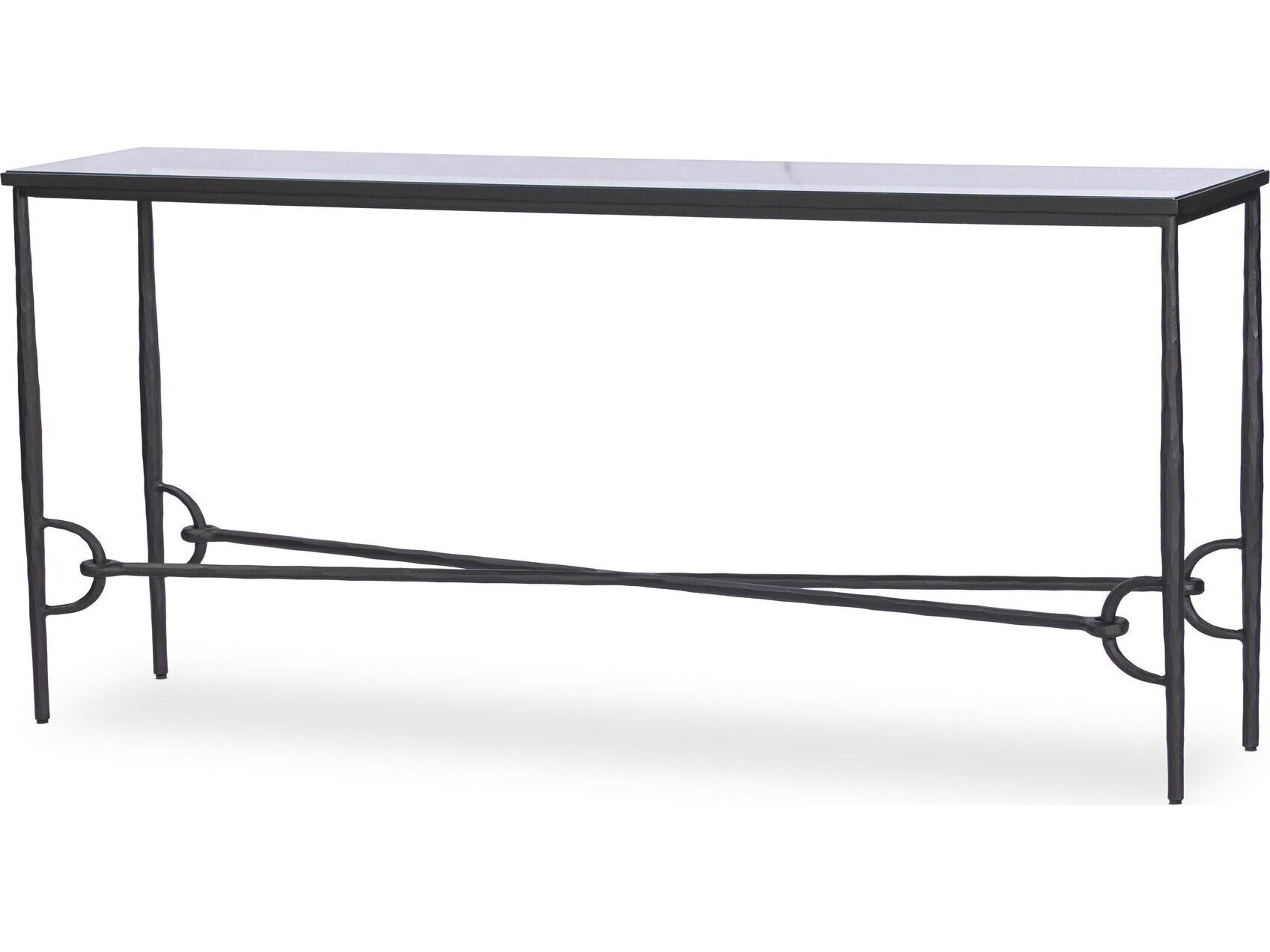 Four Hands Element Rectangular Glass Console Table
