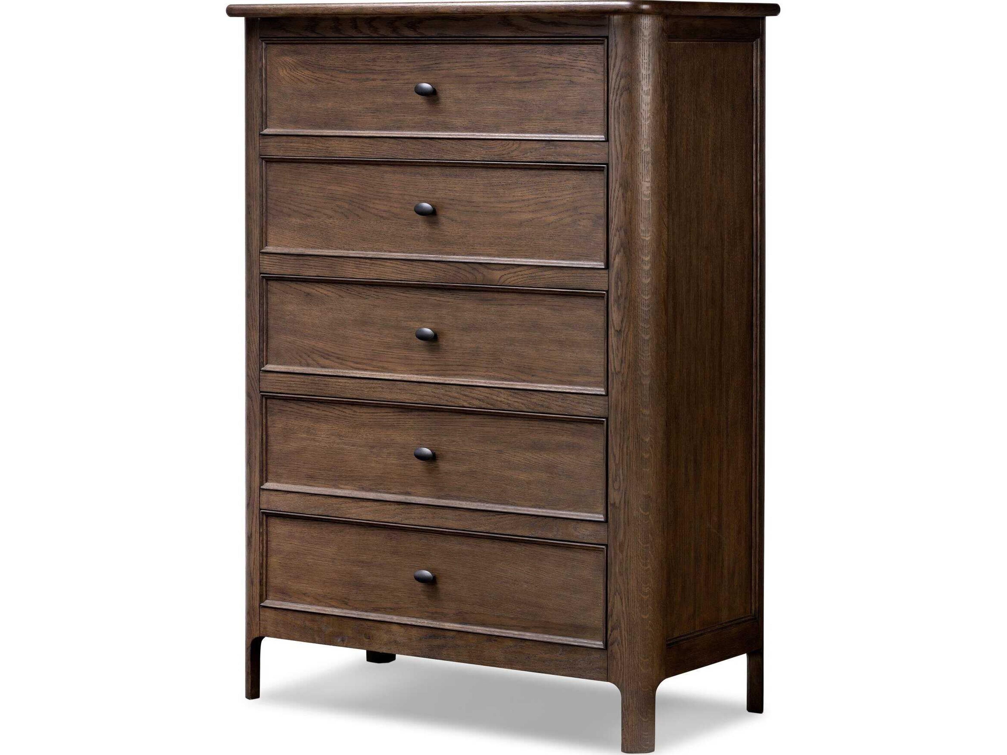 Four Hands Bolton Aged Oak Veneer Brown Wood Accent Chest