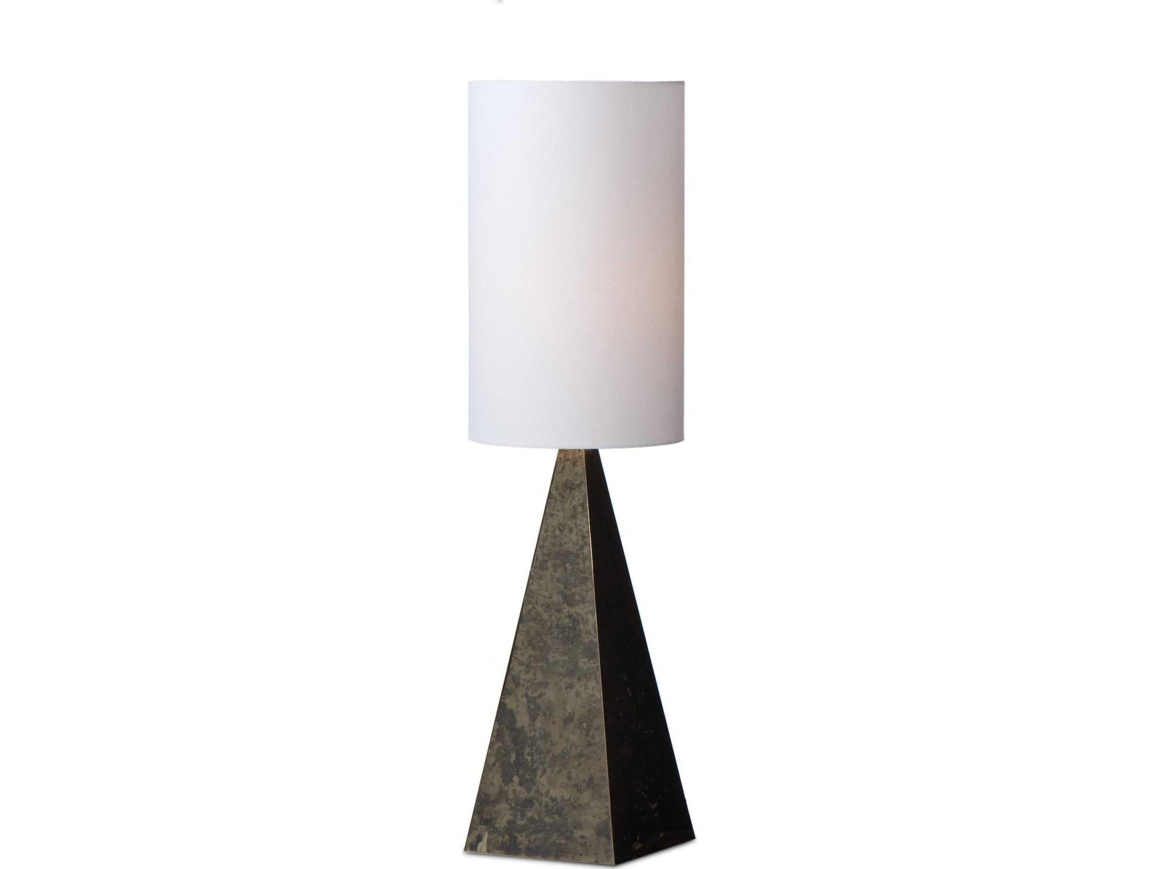 Four Hands Camden Banner Floor Lamp - Oxidized Brass Steel