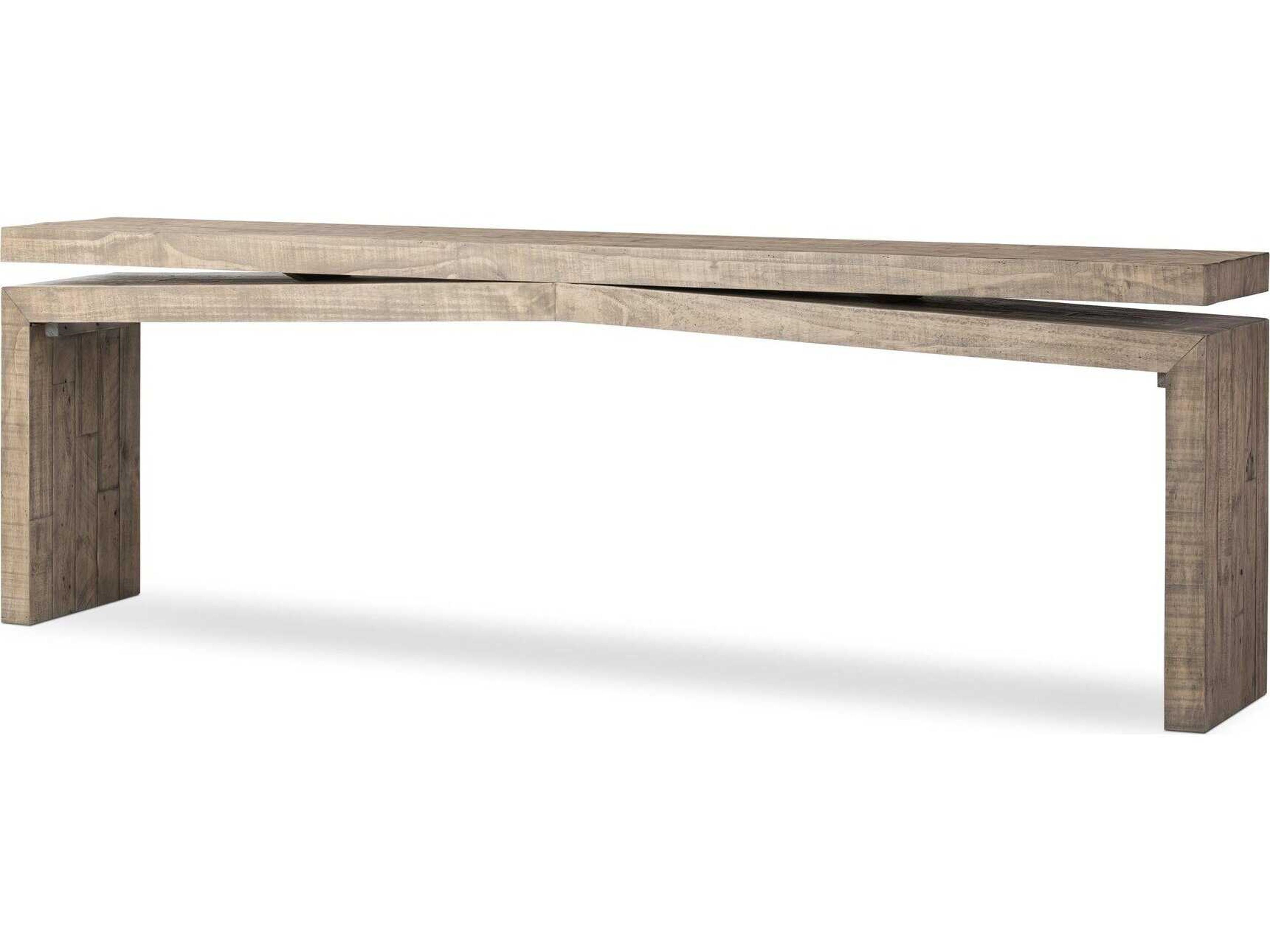 Four Hands Haiden Matthes Weathered Wheat Console Table 94"