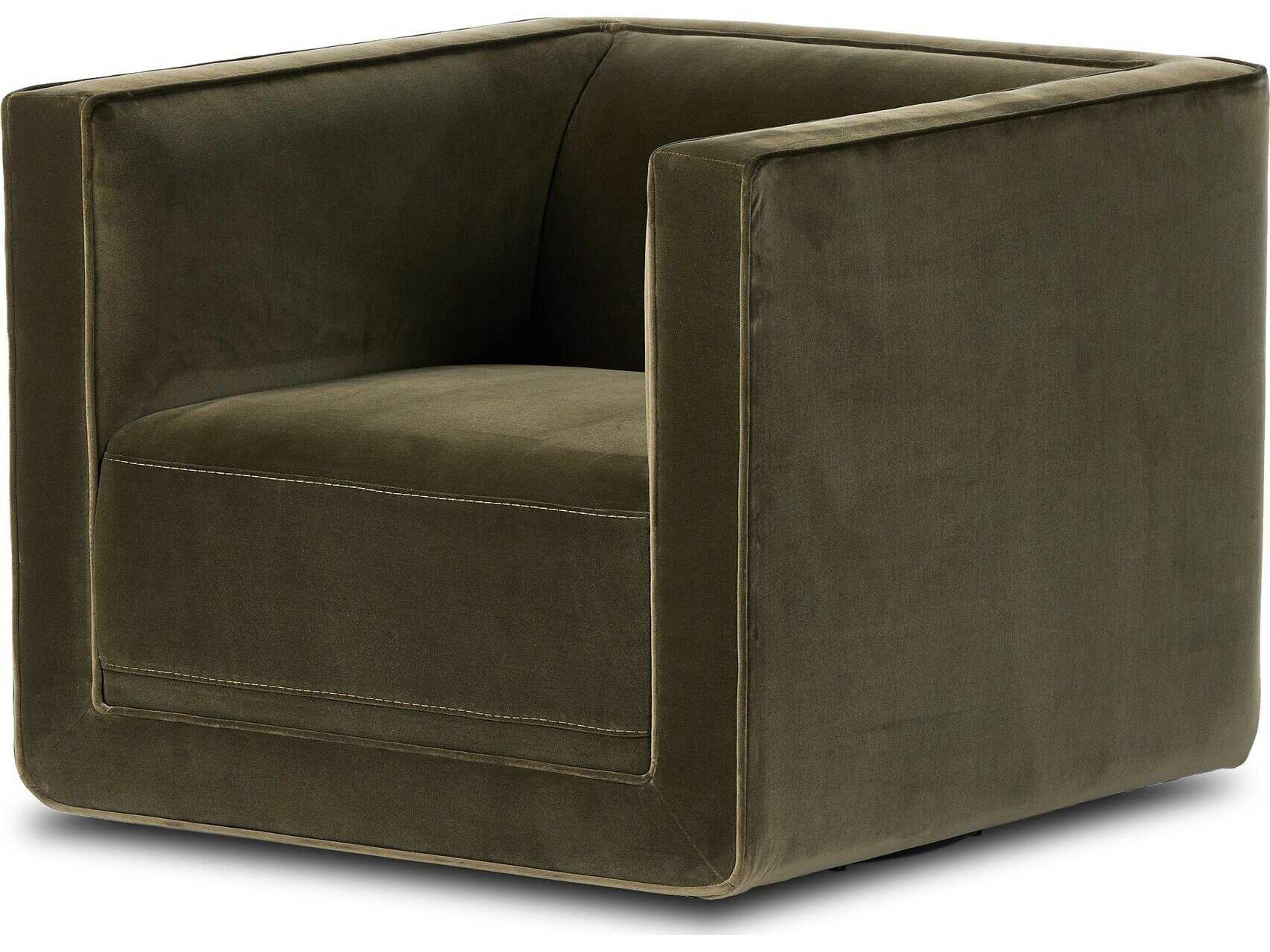 Four Hands Centrale Phillip Swivel Green Accent Chair