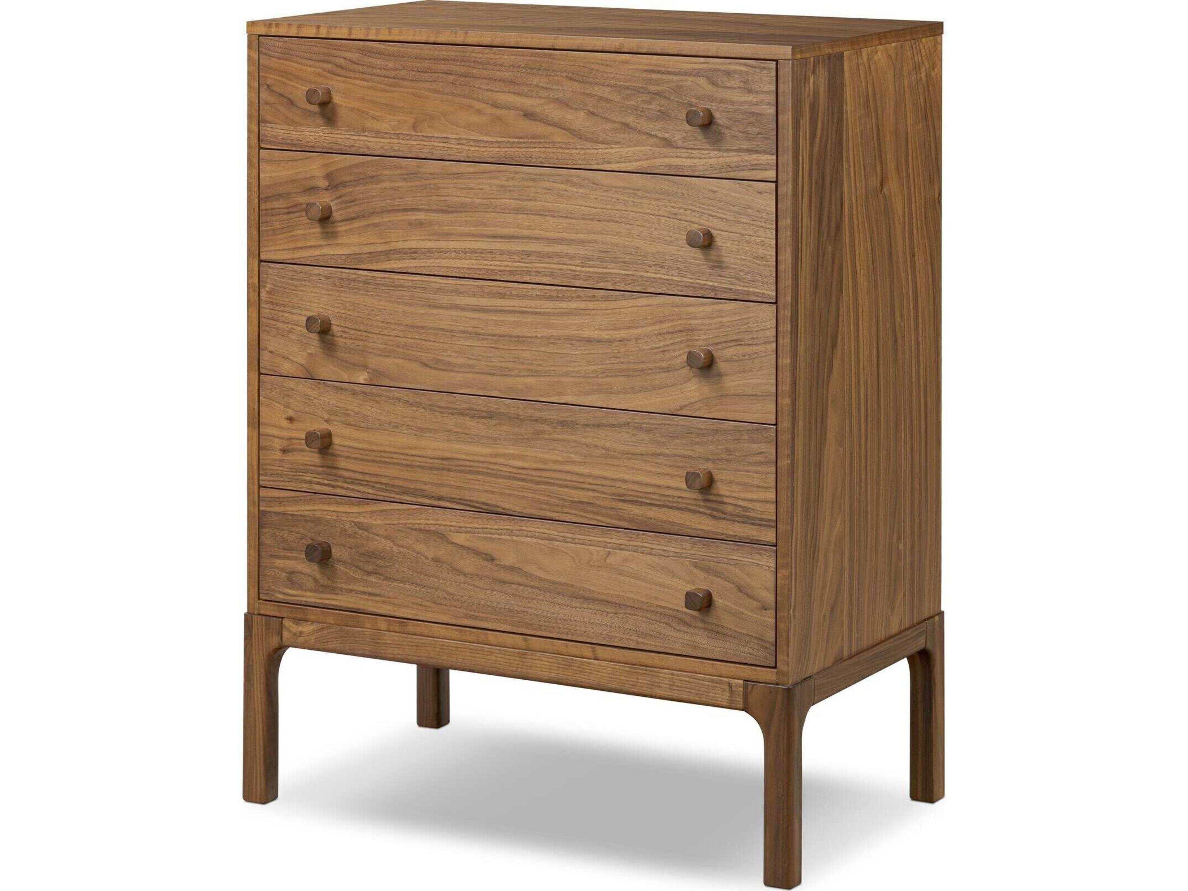 Four Hands Wallis Arturo Natural Walnut Veneer Walnut Wood Chest
